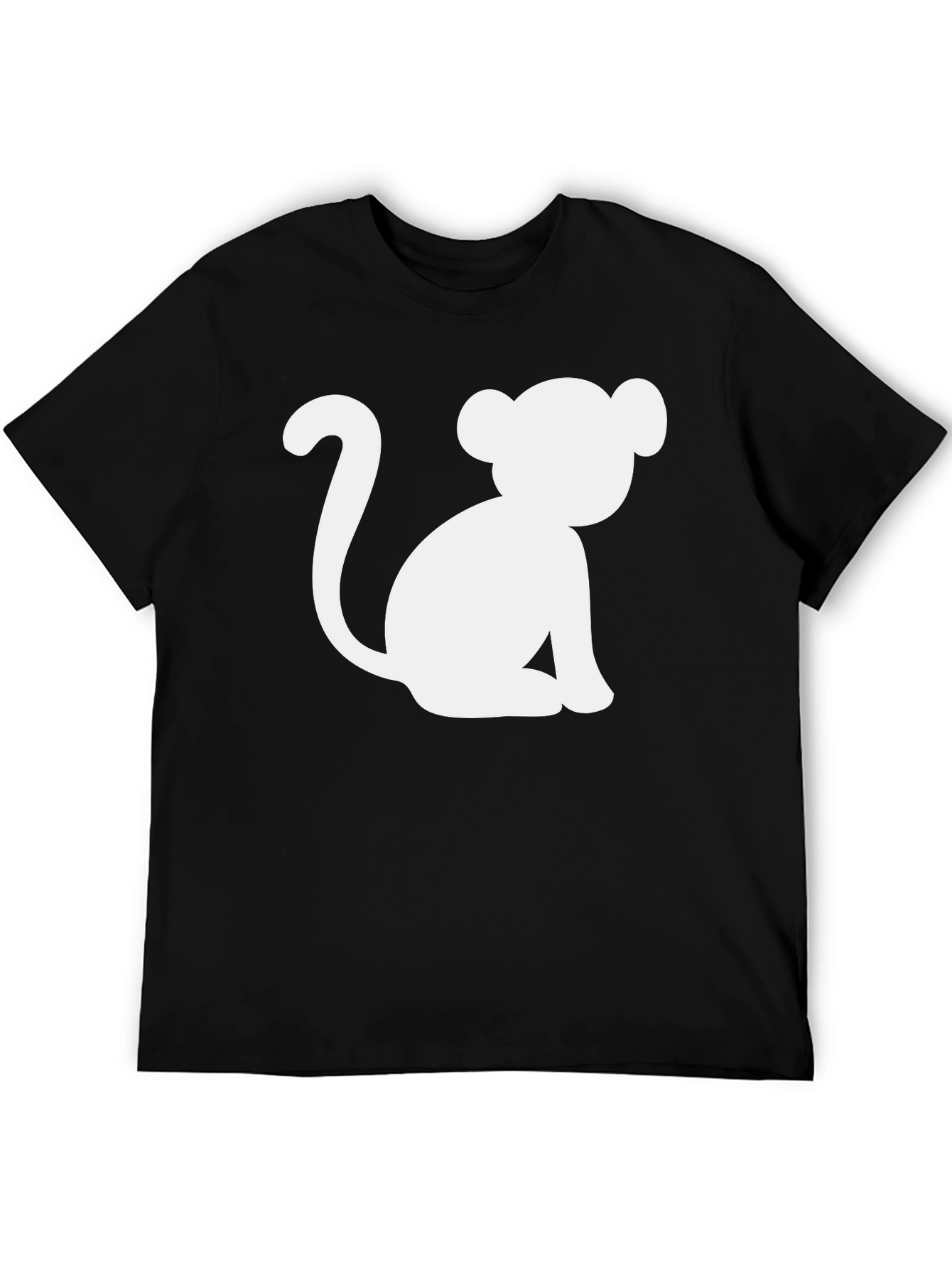 Monkey Graphic T-Shirt - Black