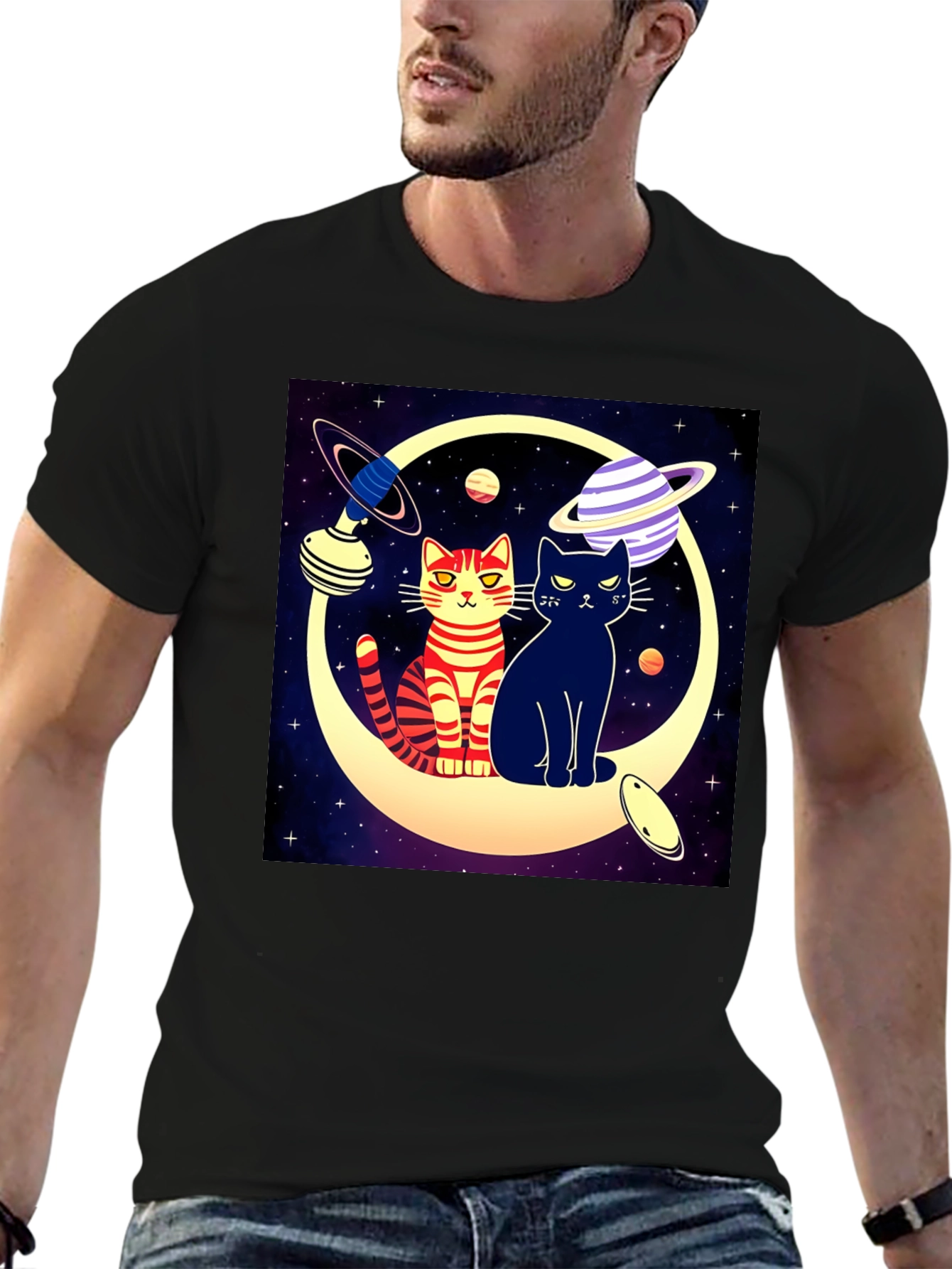Cosmic Cats Graphic Tee