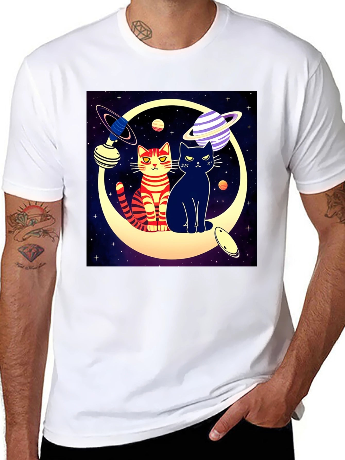 Cosmic Cats Graphic Tee