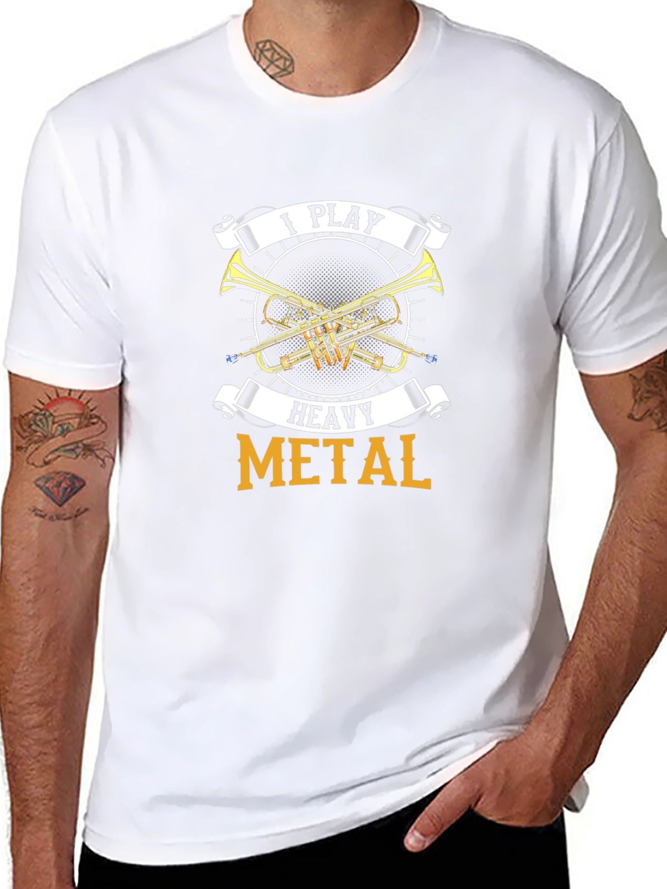 I Play Heavy Metal T-Shirt - Musician Gift
