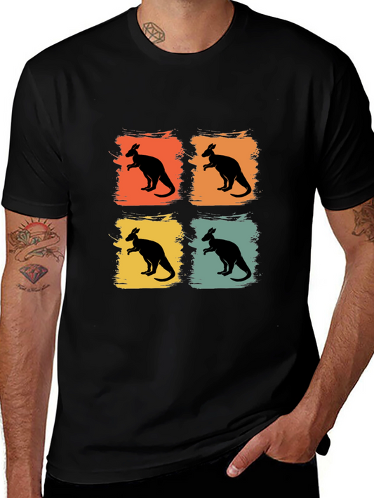 Retro Kangaroo Graphic T-Shirt - Fun Aussie Style