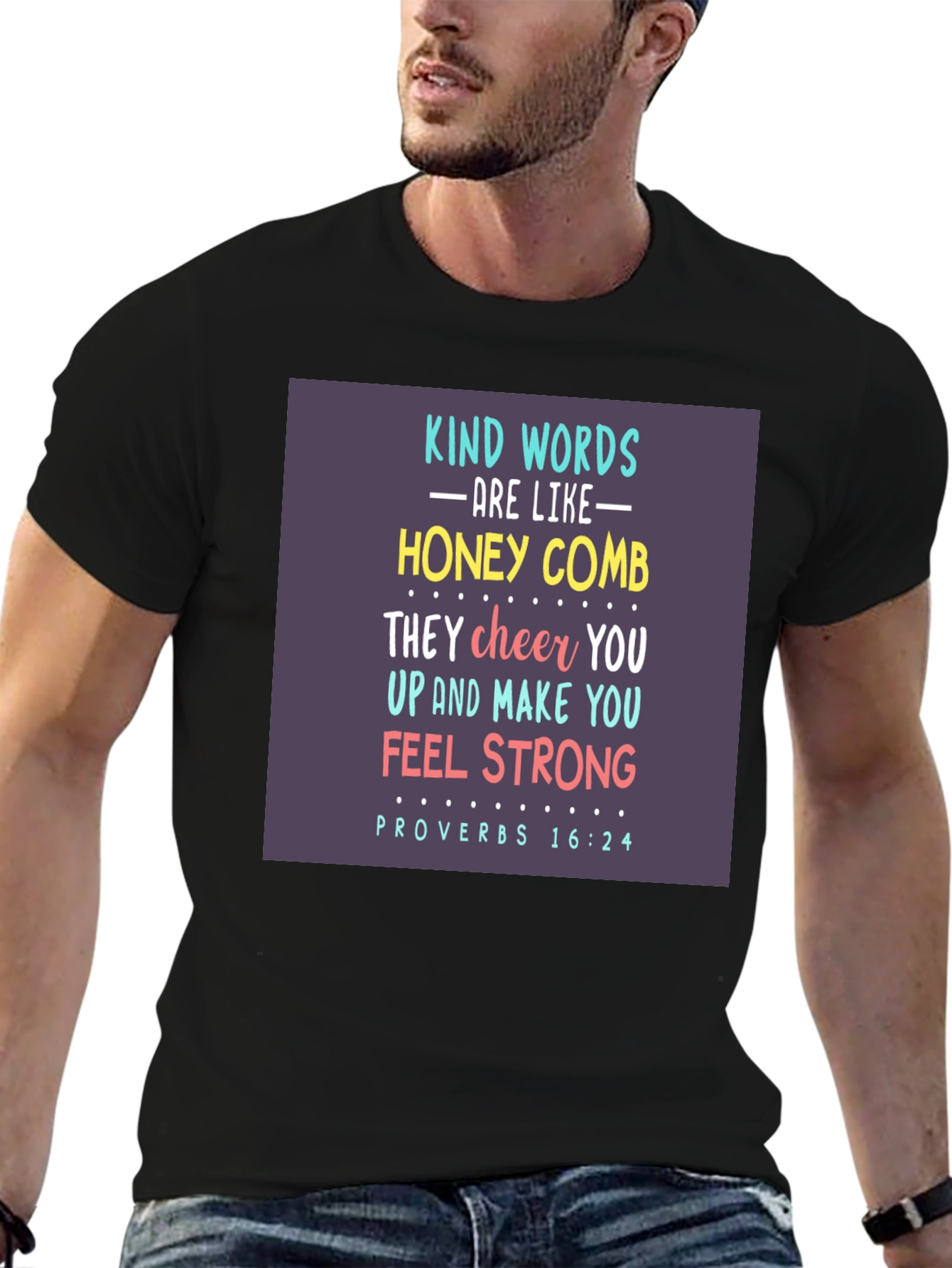Kind Words Honeycomb Graphic T-Shirt