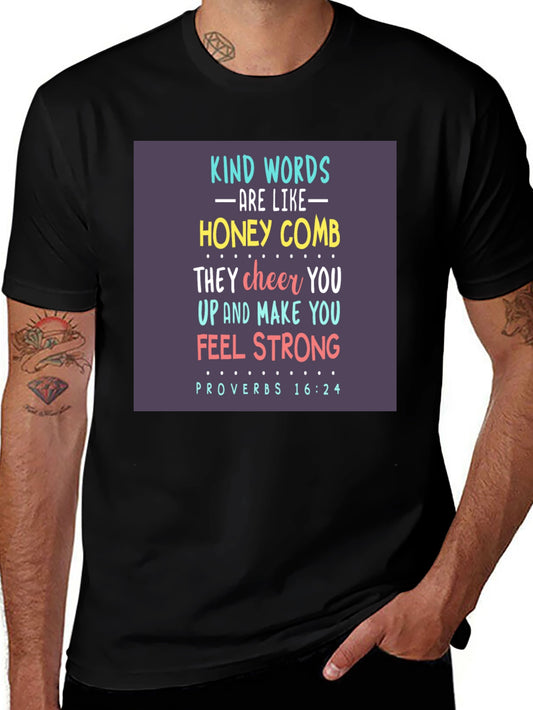 Kind Words Honeycomb Graphic T-Shirt
