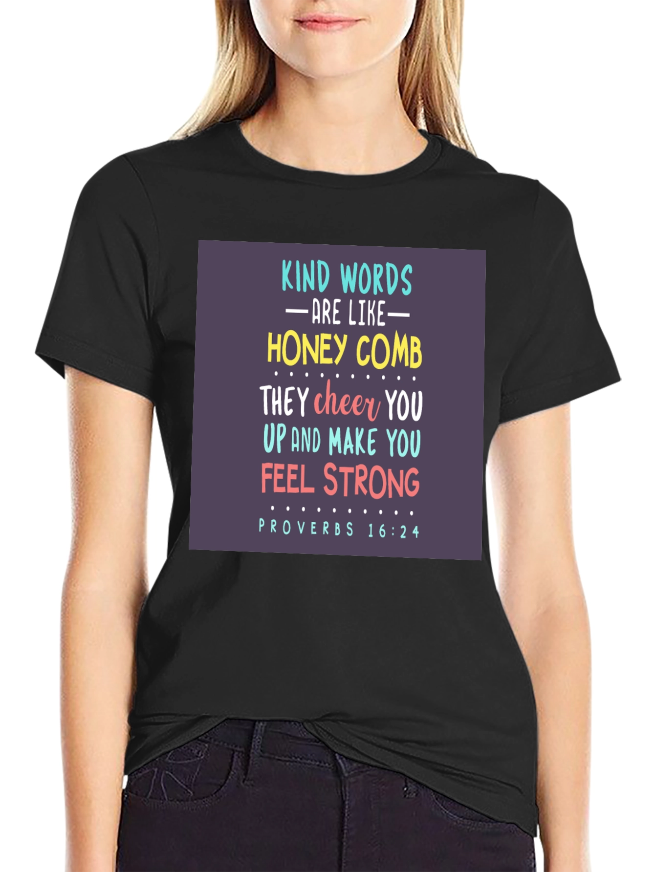 Kind Words Honeycomb Graphic T-Shirt