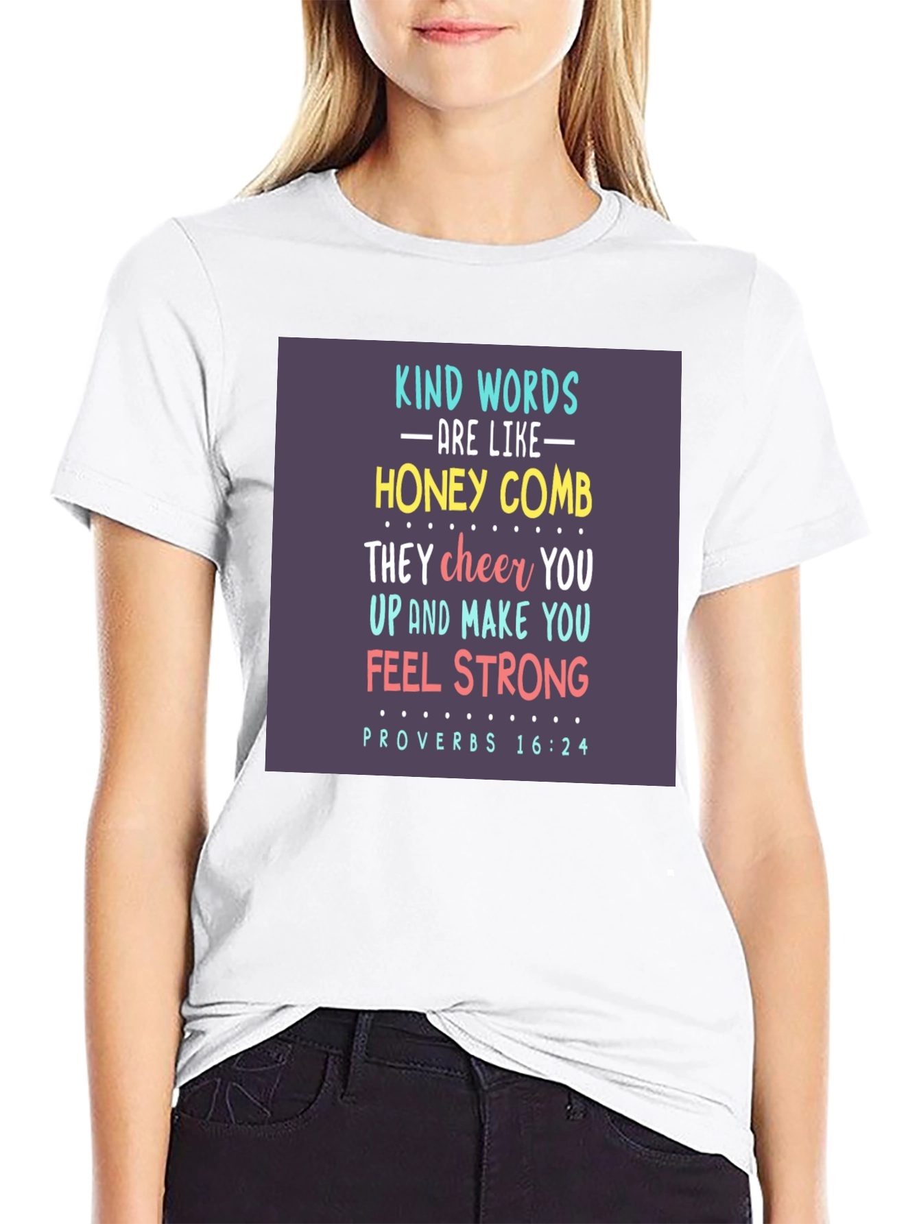 Kind Words Honeycomb Graphic T-Shirt