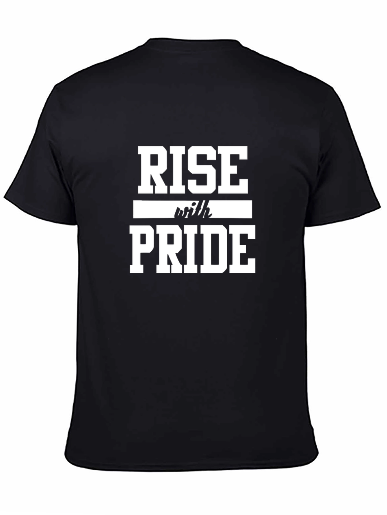 Rise With Pride Graphic Tee - Black Cotton Blend