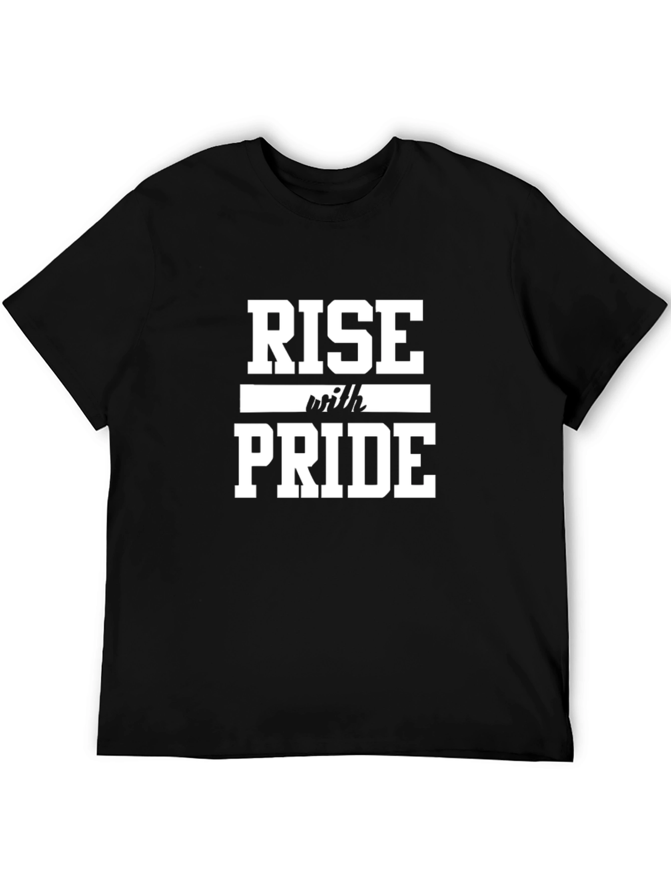 Rise With Pride Graphic Tee - Black Cotton Blend