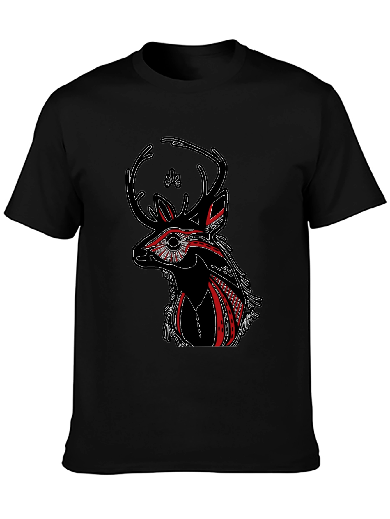 Deer Graphic Print T-Shirt
