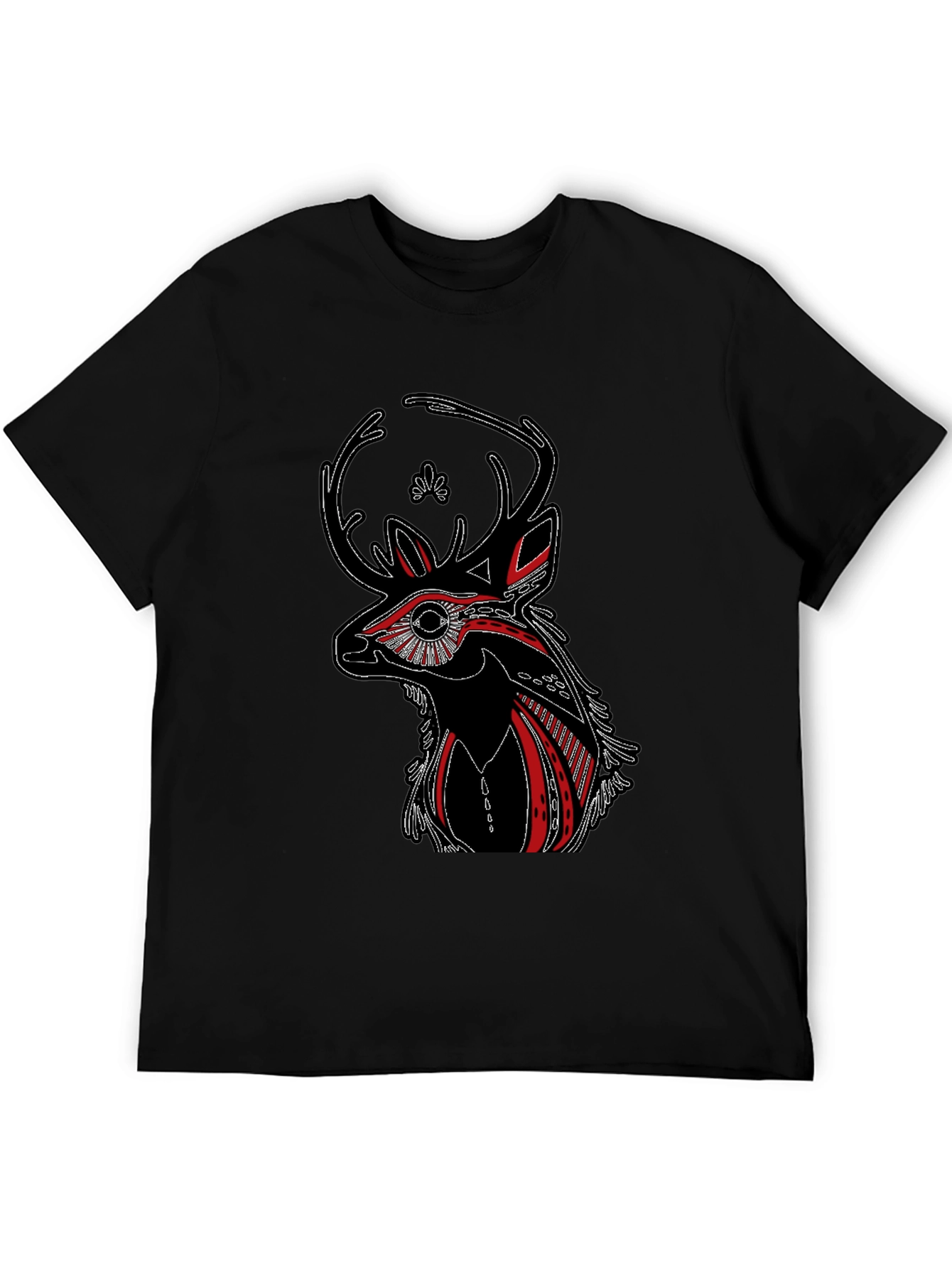Deer Graphic Print T-Shirt