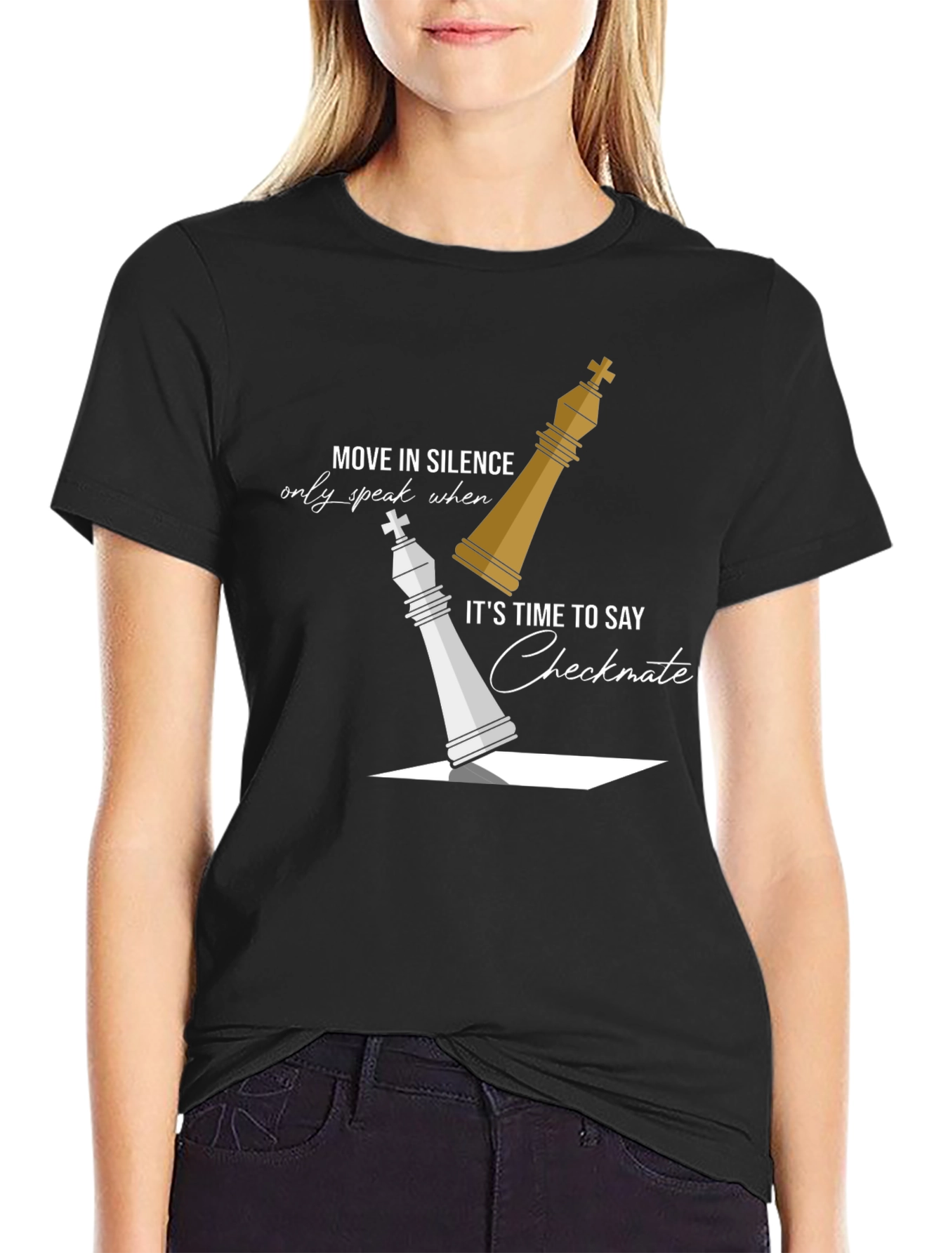 Move in Silence Chess T-Shirt