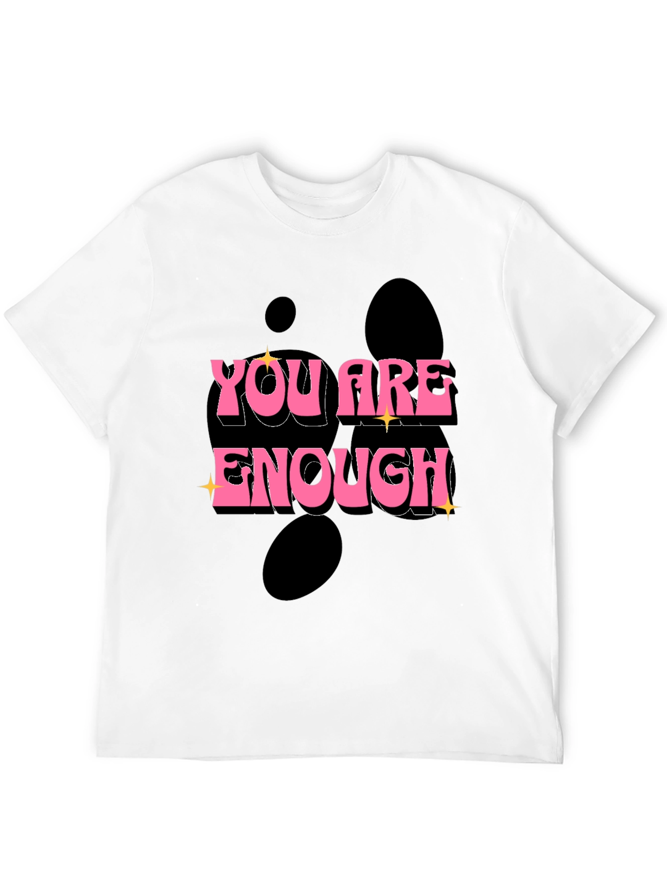 You Are Enough Graphic Tee - Black