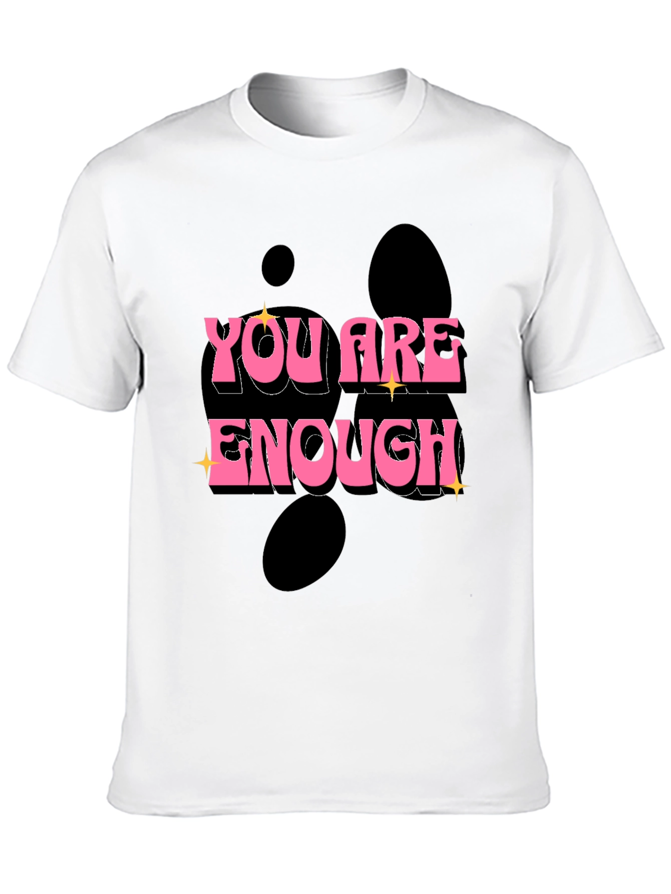 You Are Enough Graphic Tee - Black