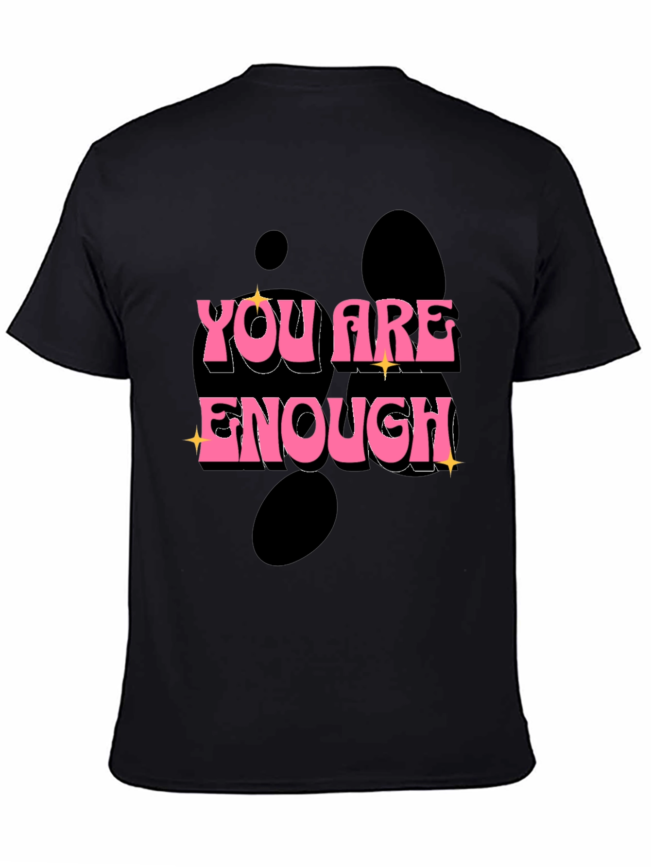 You Are Enough Graphic Tee - Black