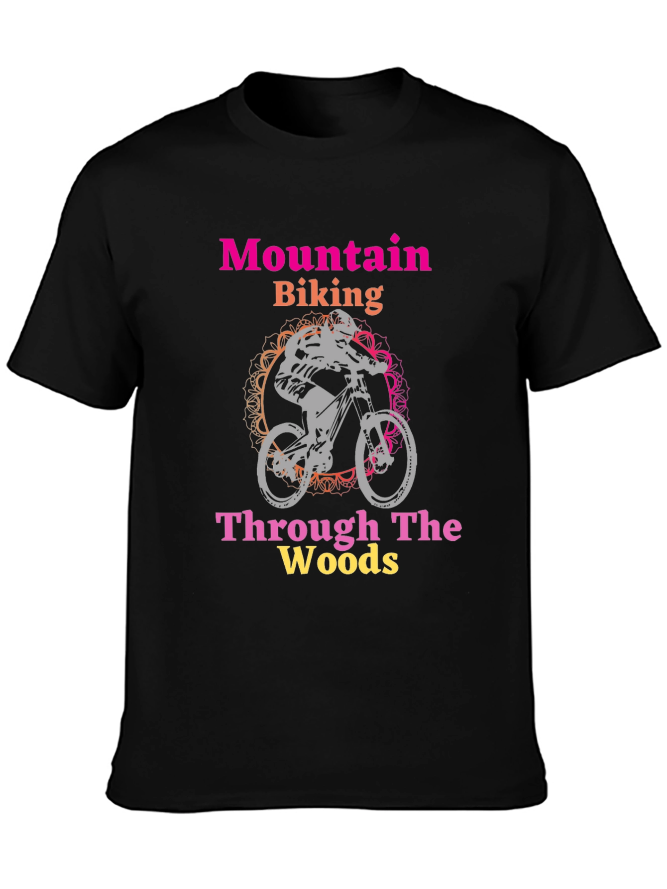 Mountain Biking Through The Woods Graphic Tee