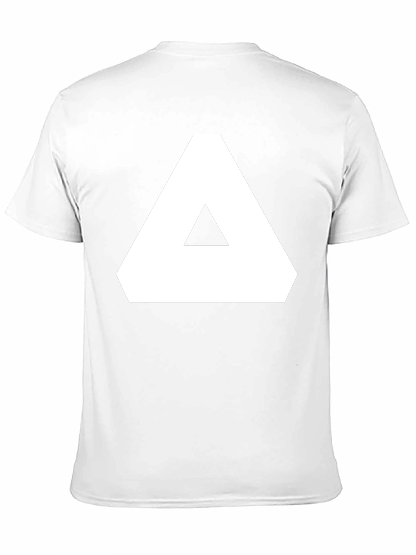 Geometric Graphic Tee - Black Cotton T-Shirt