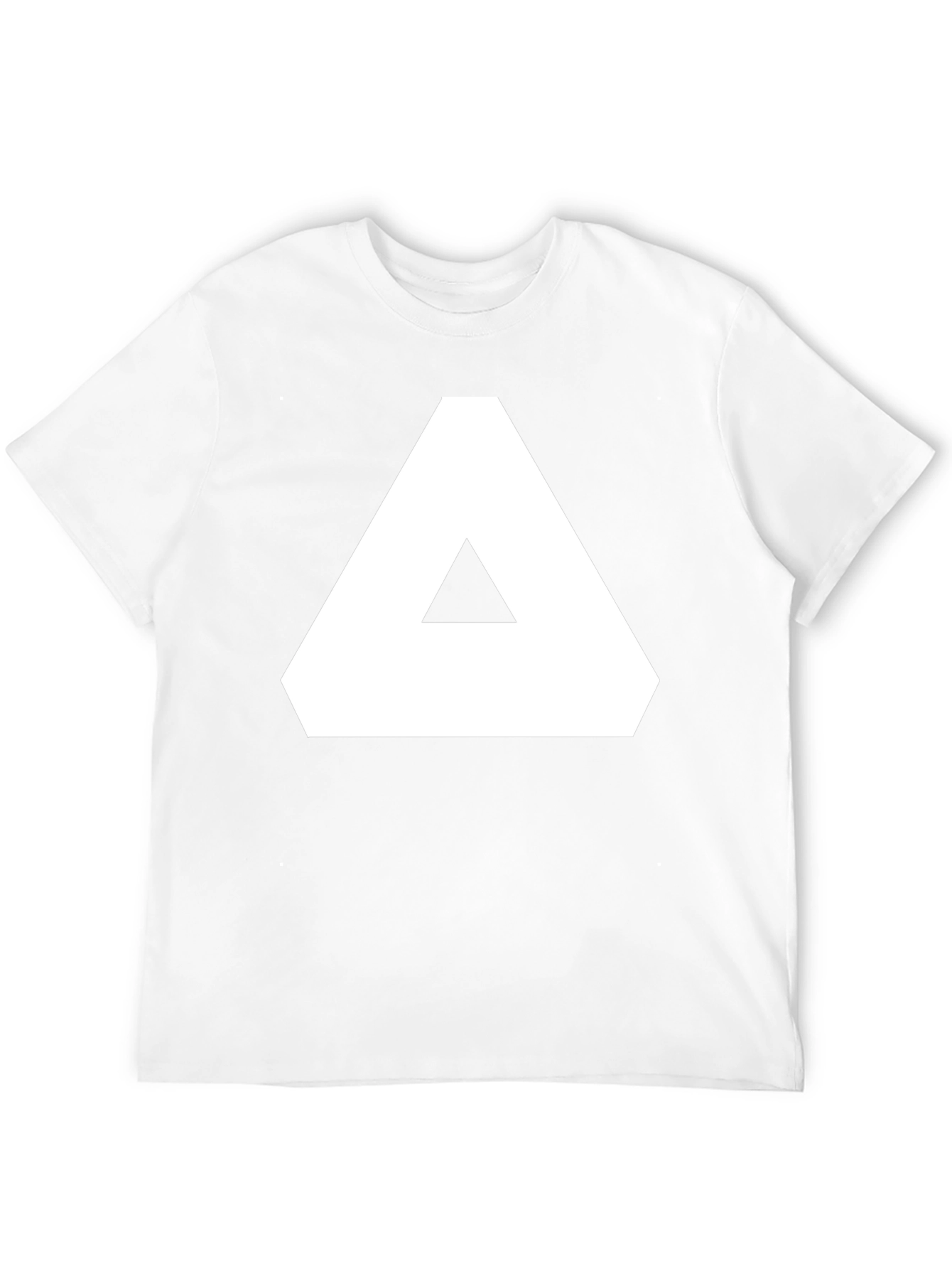 Geometric Graphic Tee - Black Cotton T-Shirt
