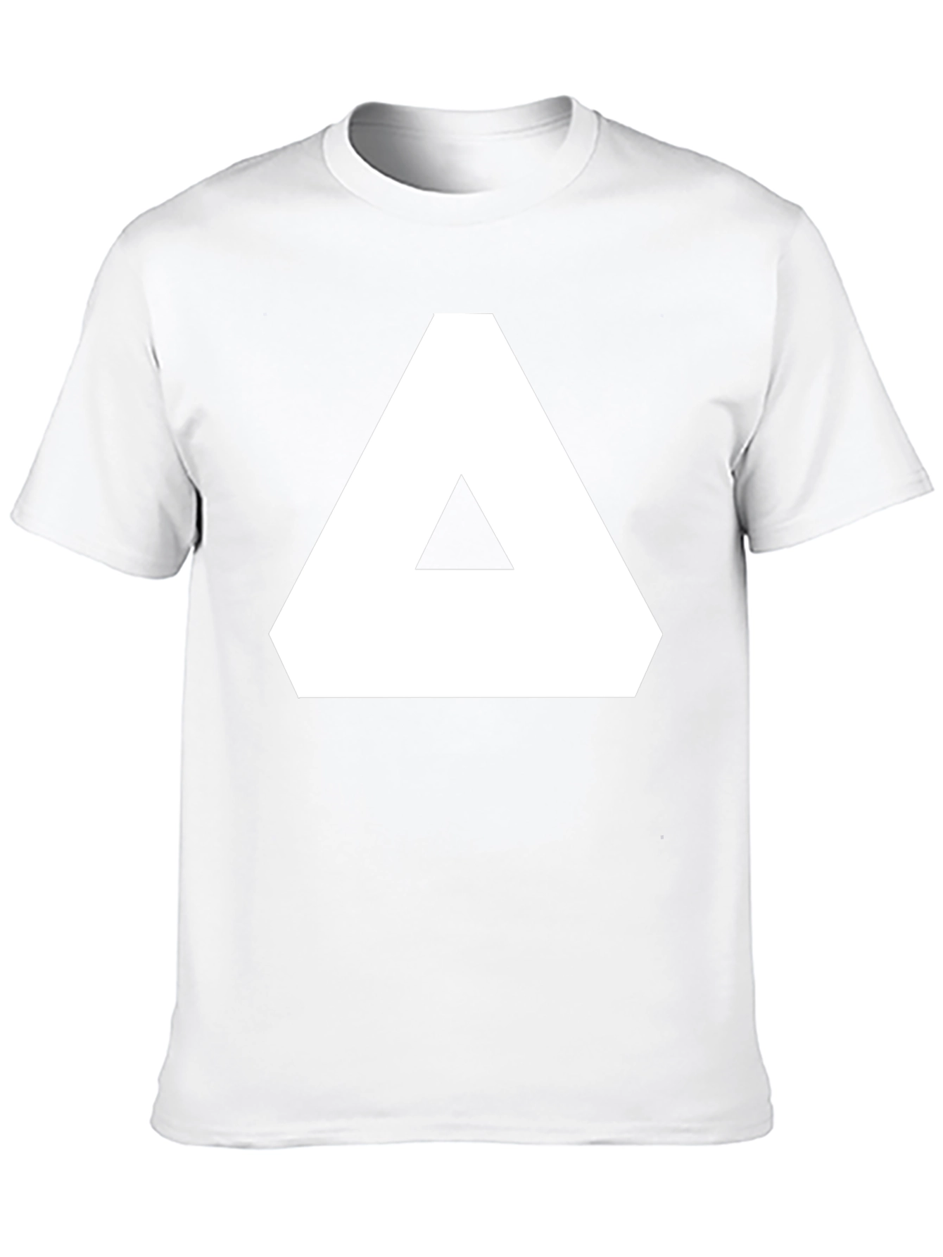 Geometric Graphic Tee - Black Cotton T-Shirt