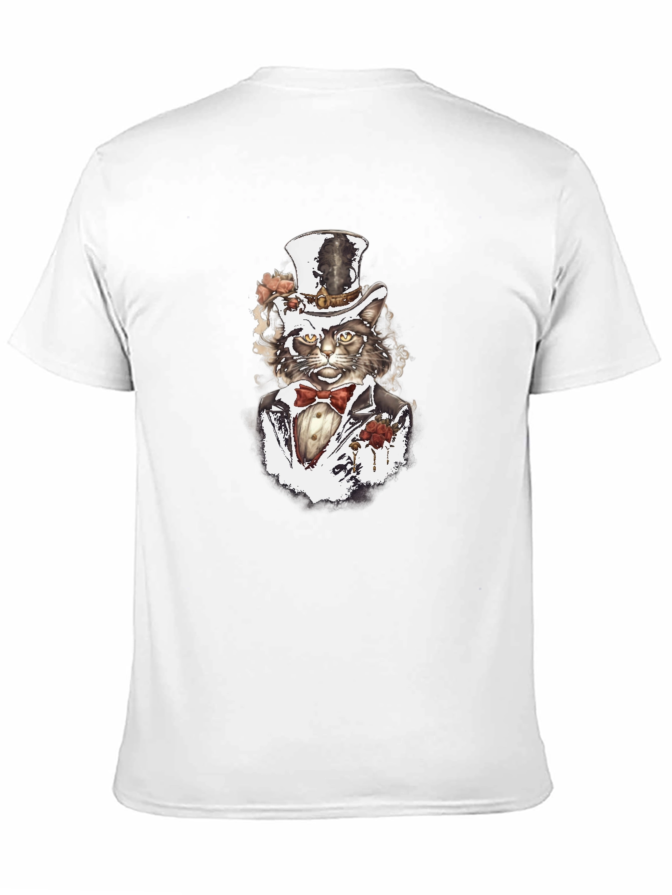 Gentleman Cat T-Shirt - Stylish Feline Design