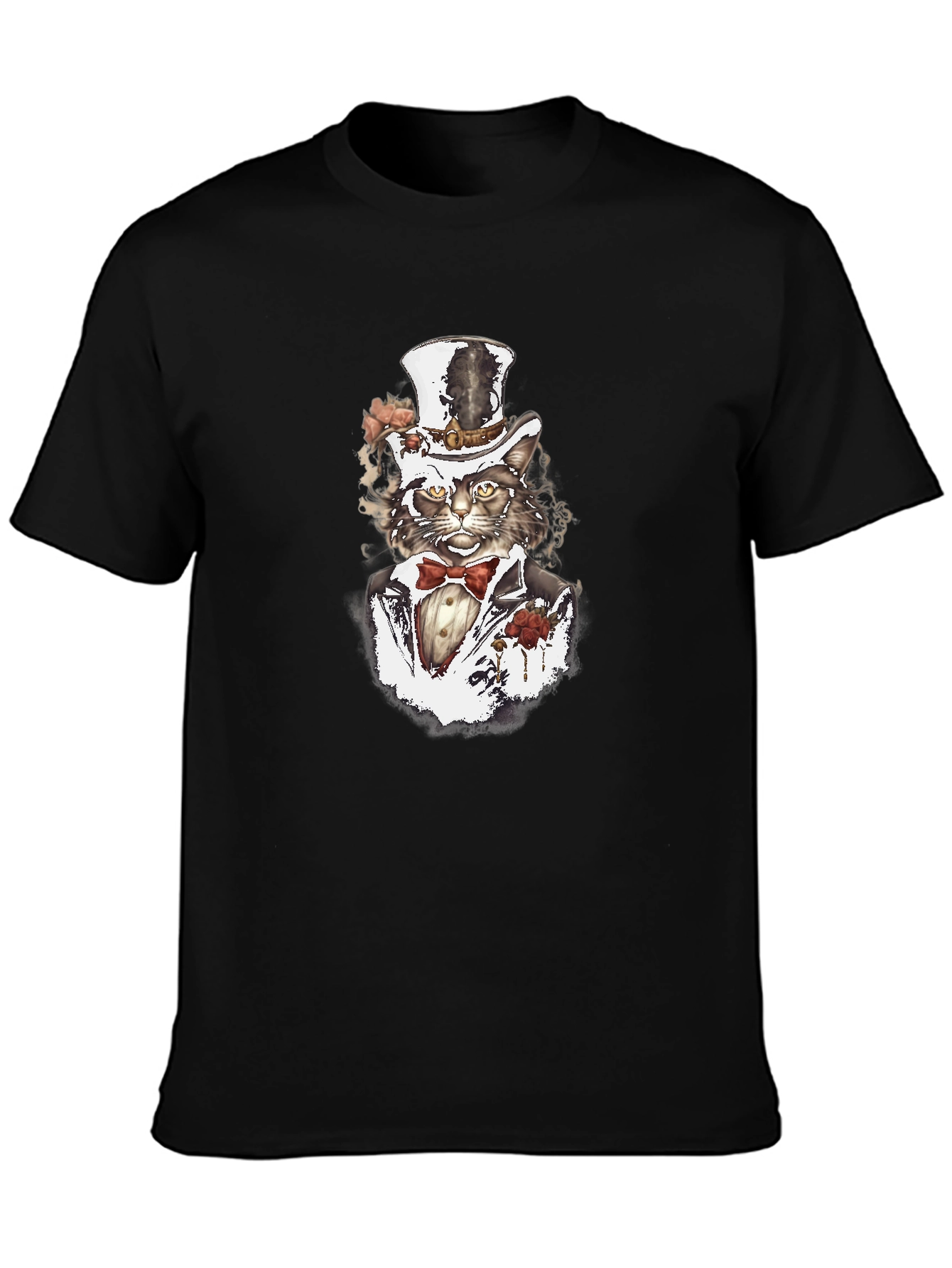Gentleman Cat T-Shirt - Stylish Feline Design