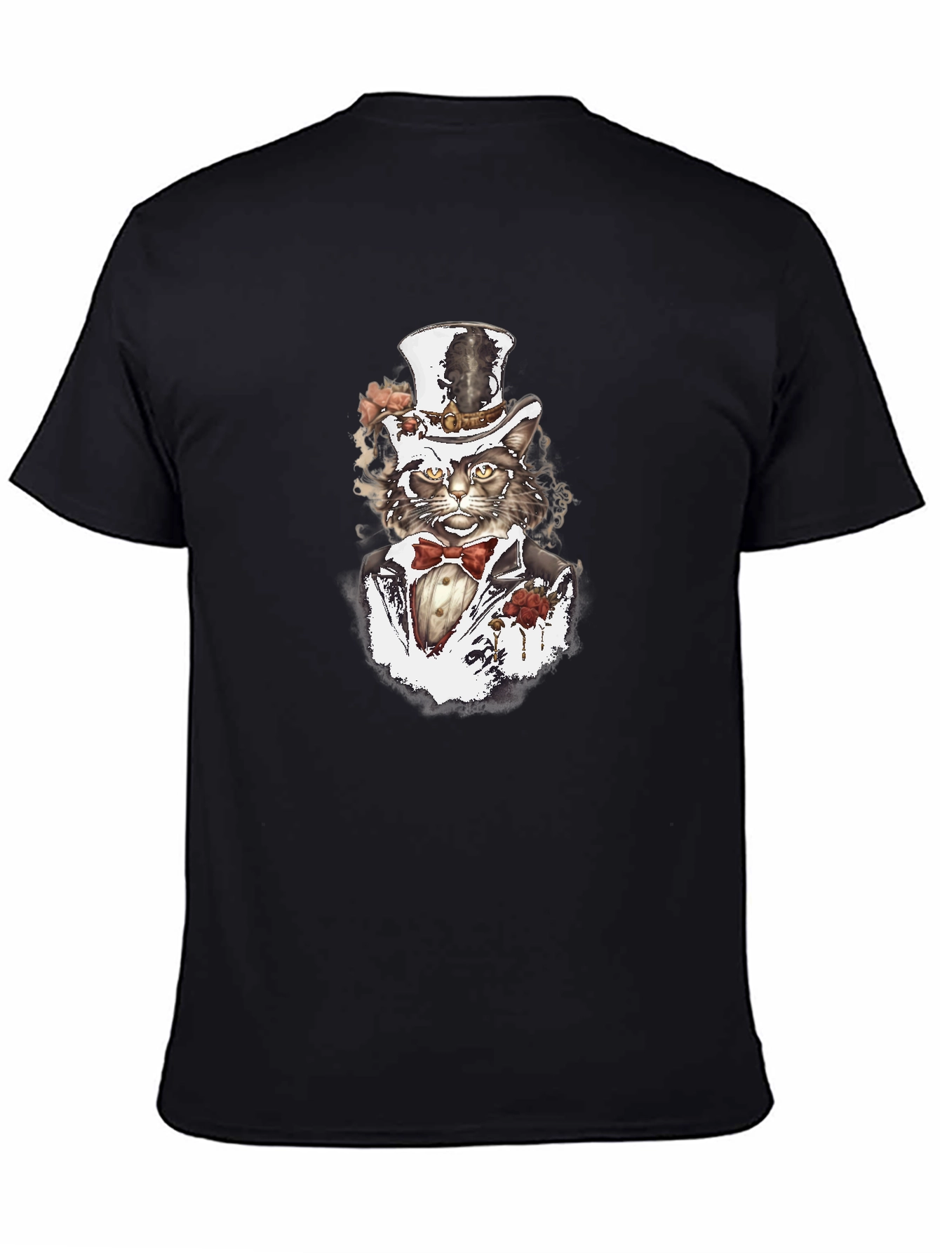 Gentleman Cat T-Shirt - Stylish Feline Design