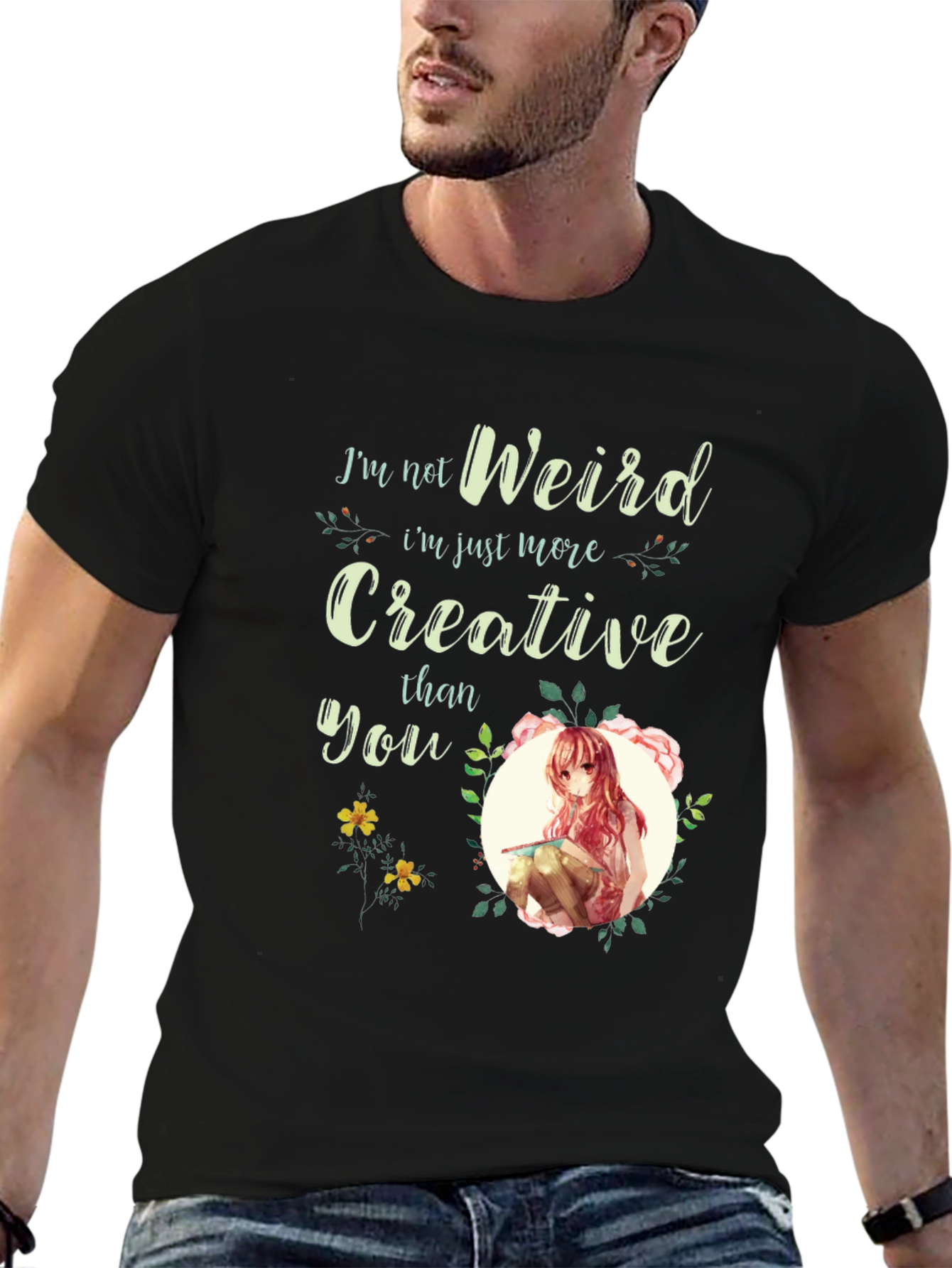 Creative Anime Art T-Shirt