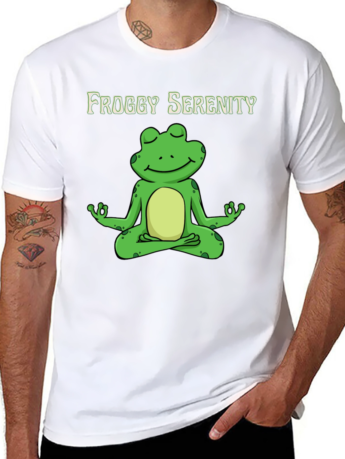 Froggy Serenity Meditation T-Shirt - Relax & Unwind