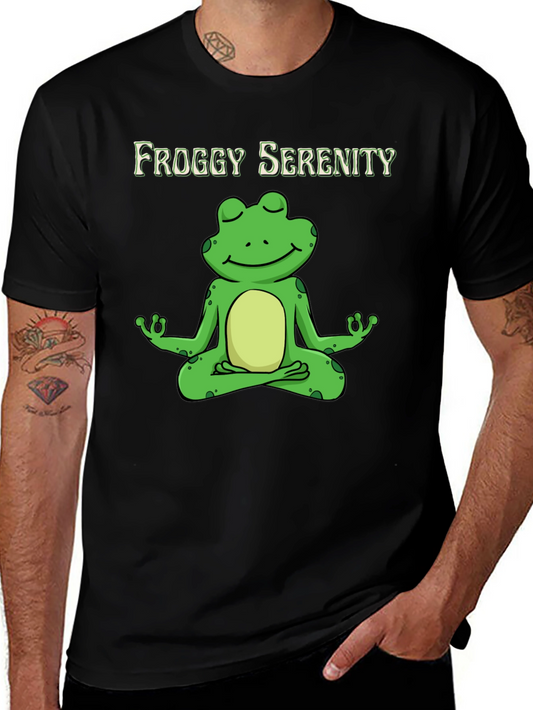 Froggy Serenity Meditation T-Shirt - Relax & Unwind