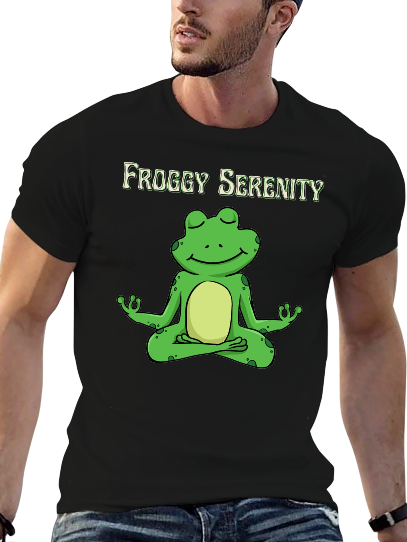 Froggy Serenity Meditation T-Shirt - Relax & Unwind