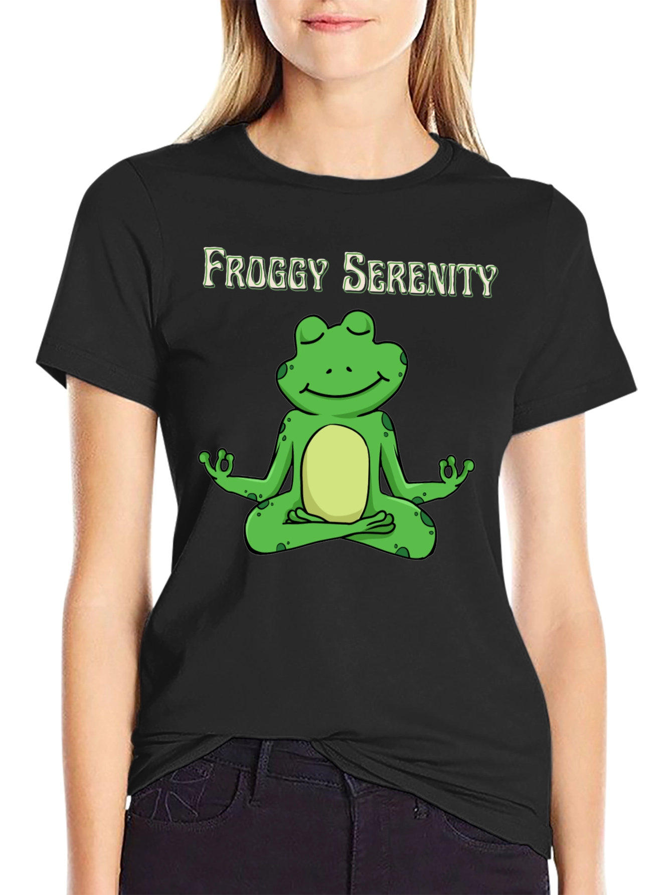 Froggy Serenity Meditation T-Shirt - Relax & Unwind