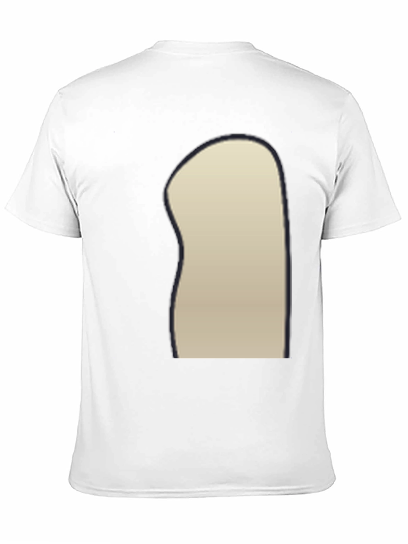 Black Crew Neck T-Shirt with Unique Design
