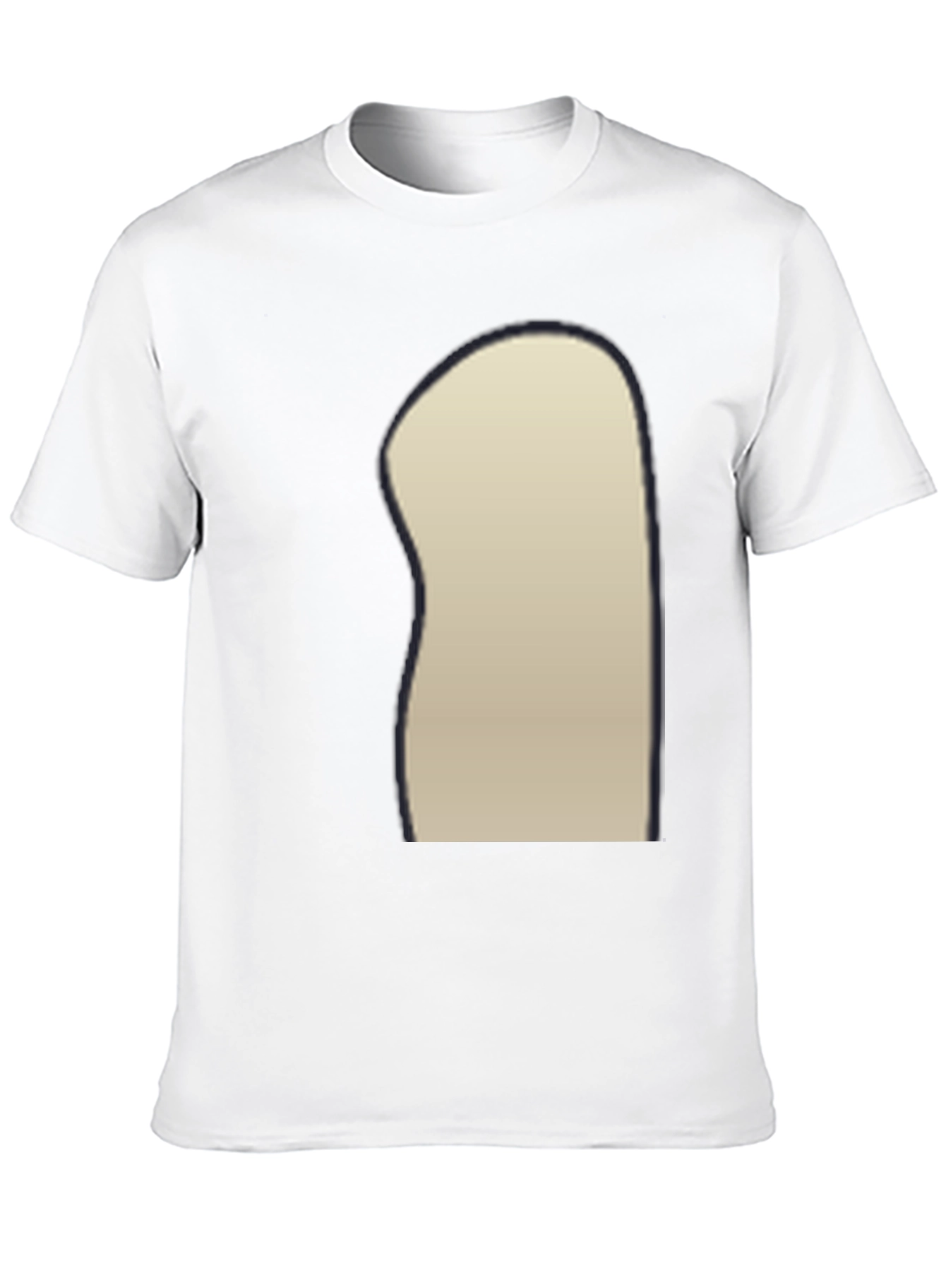 Black Crew Neck T-Shirt with Unique Design