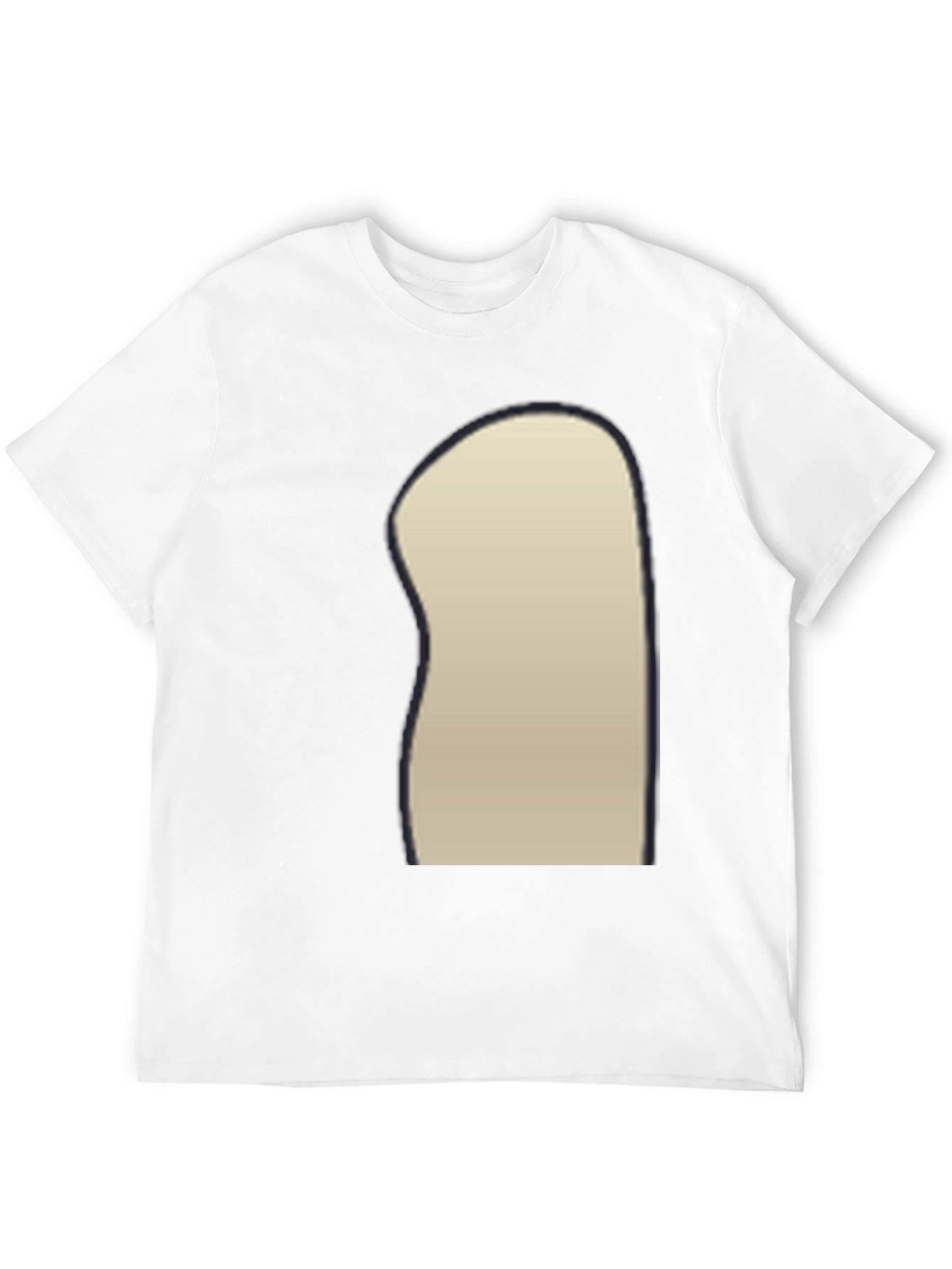 Black Crew Neck T-Shirt with Unique Design