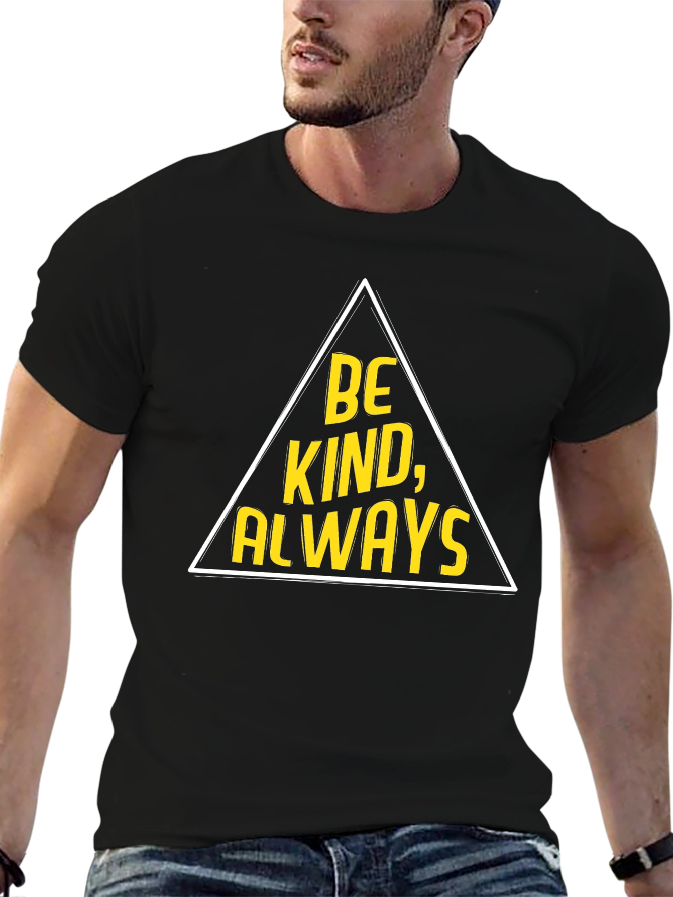 Be Kind Always Graphic Tee - Black Cotton T-Shirt
