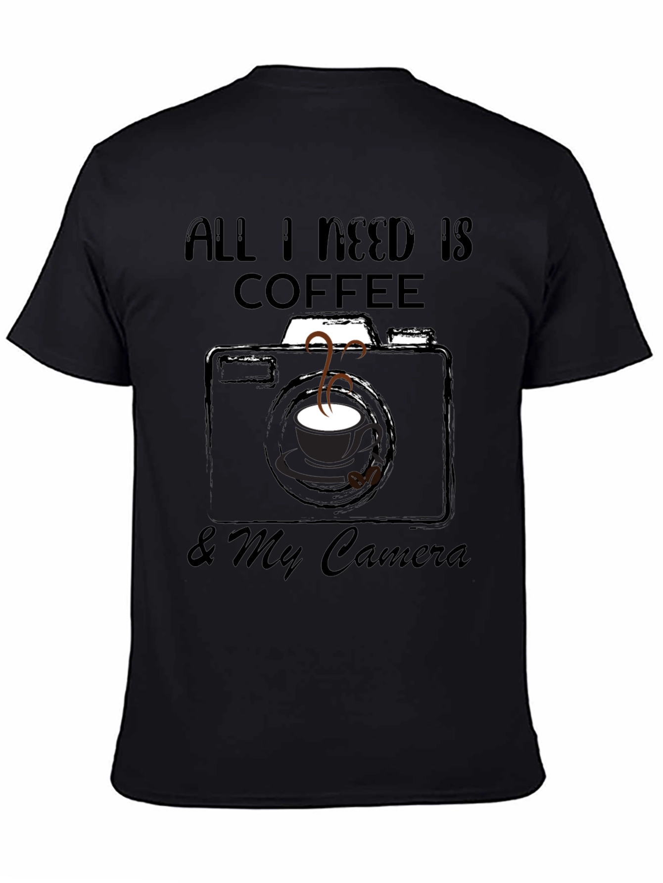 Coffee & Camera Graphic Tee - Photography Lover Gift