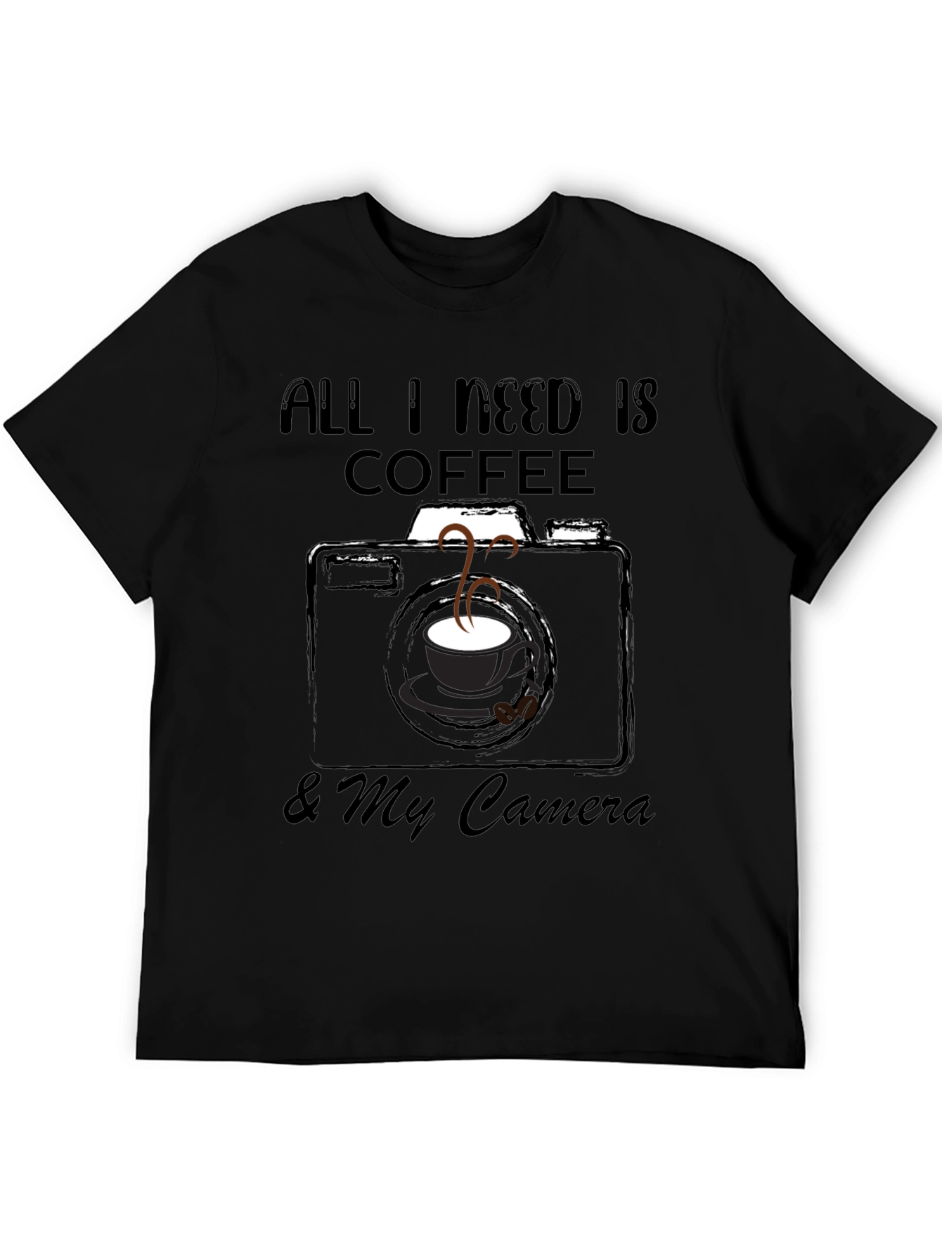 Coffee & Camera Graphic Tee - Photography Lover Gift