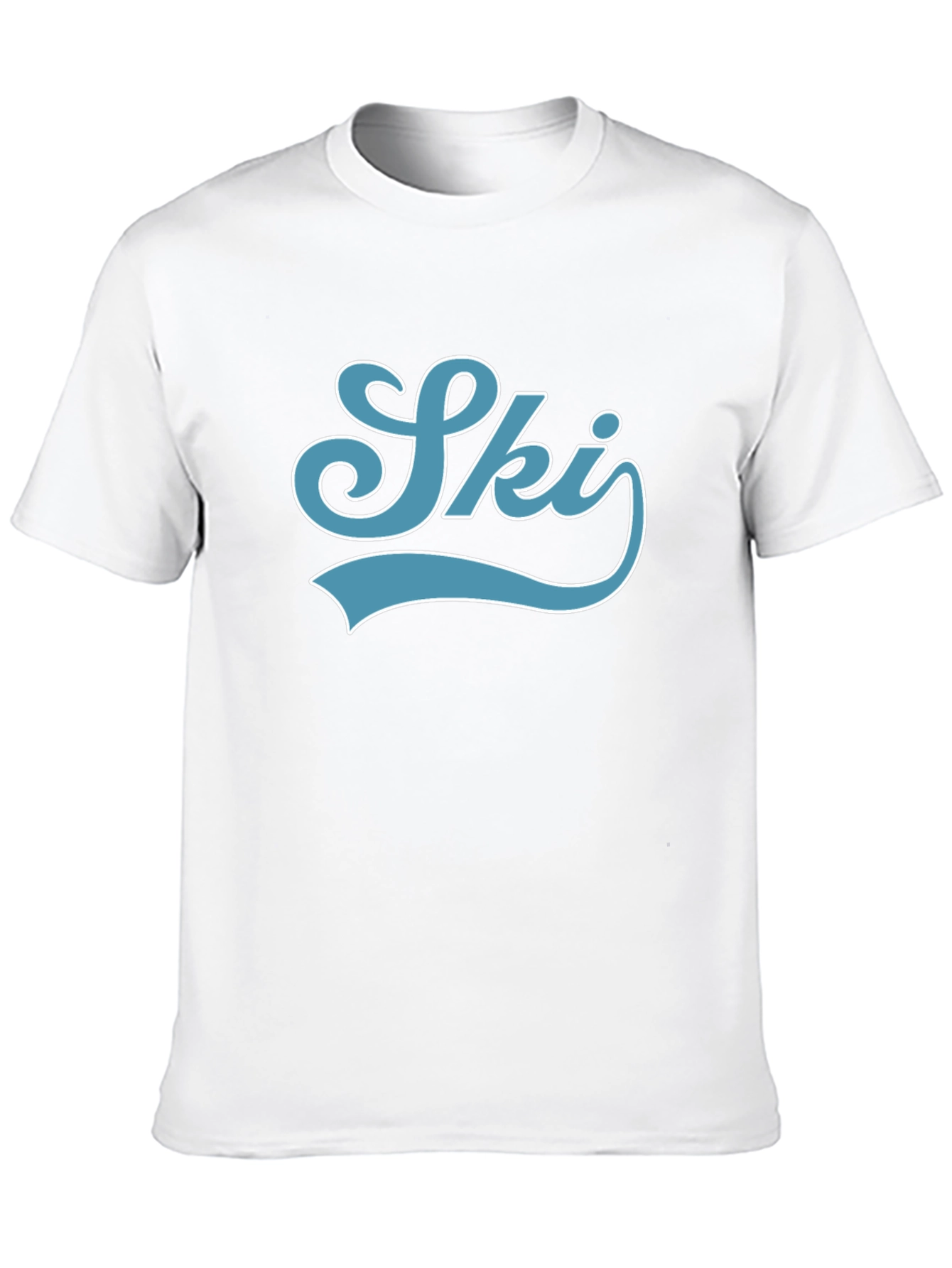 Retro Ski Graphic T-Shirt - Black