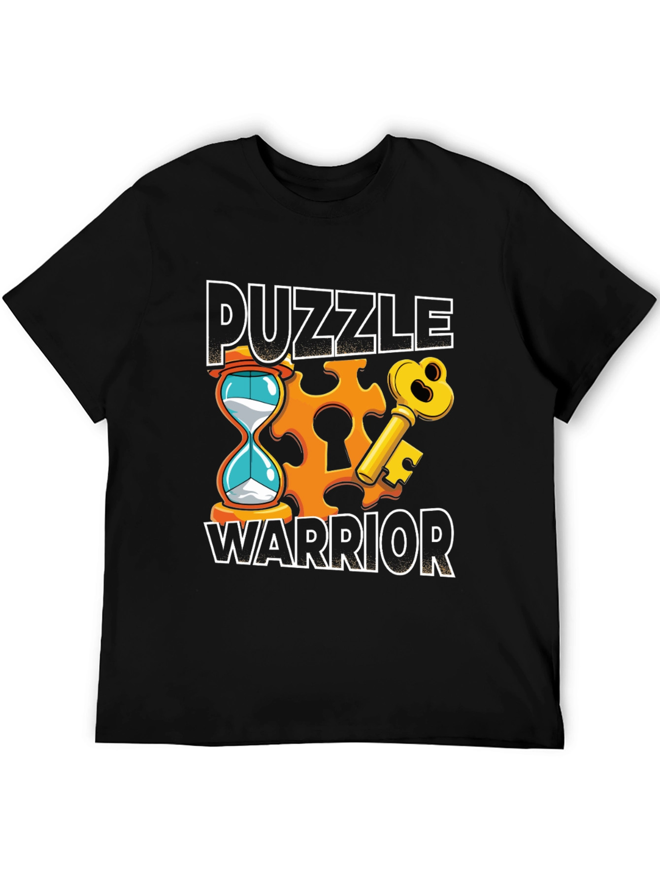 Puzzle Warrior Graphic T-Shirt - Brain Teaser Design