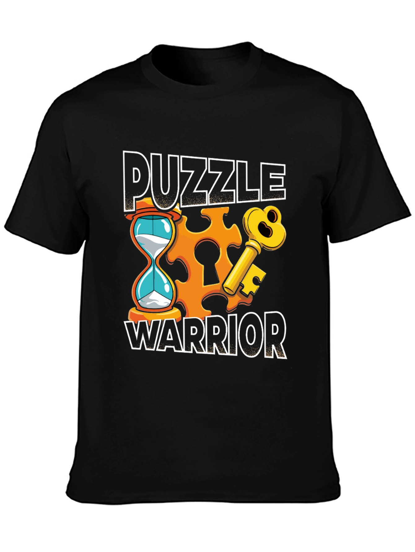 Puzzle Warrior Graphic T-Shirt - Brain Teaser Design