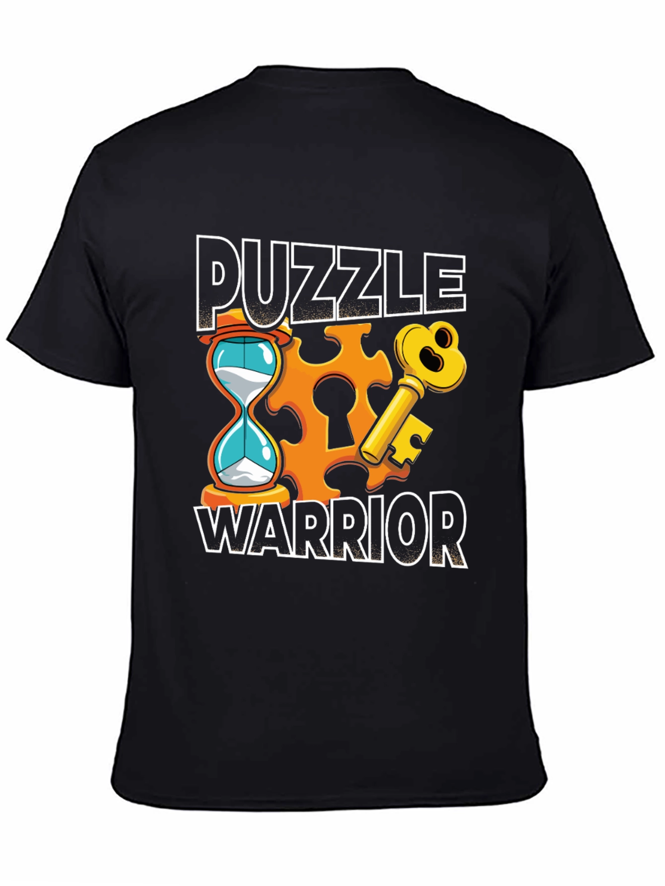 Puzzle Warrior Graphic T-Shirt - Brain Teaser Design