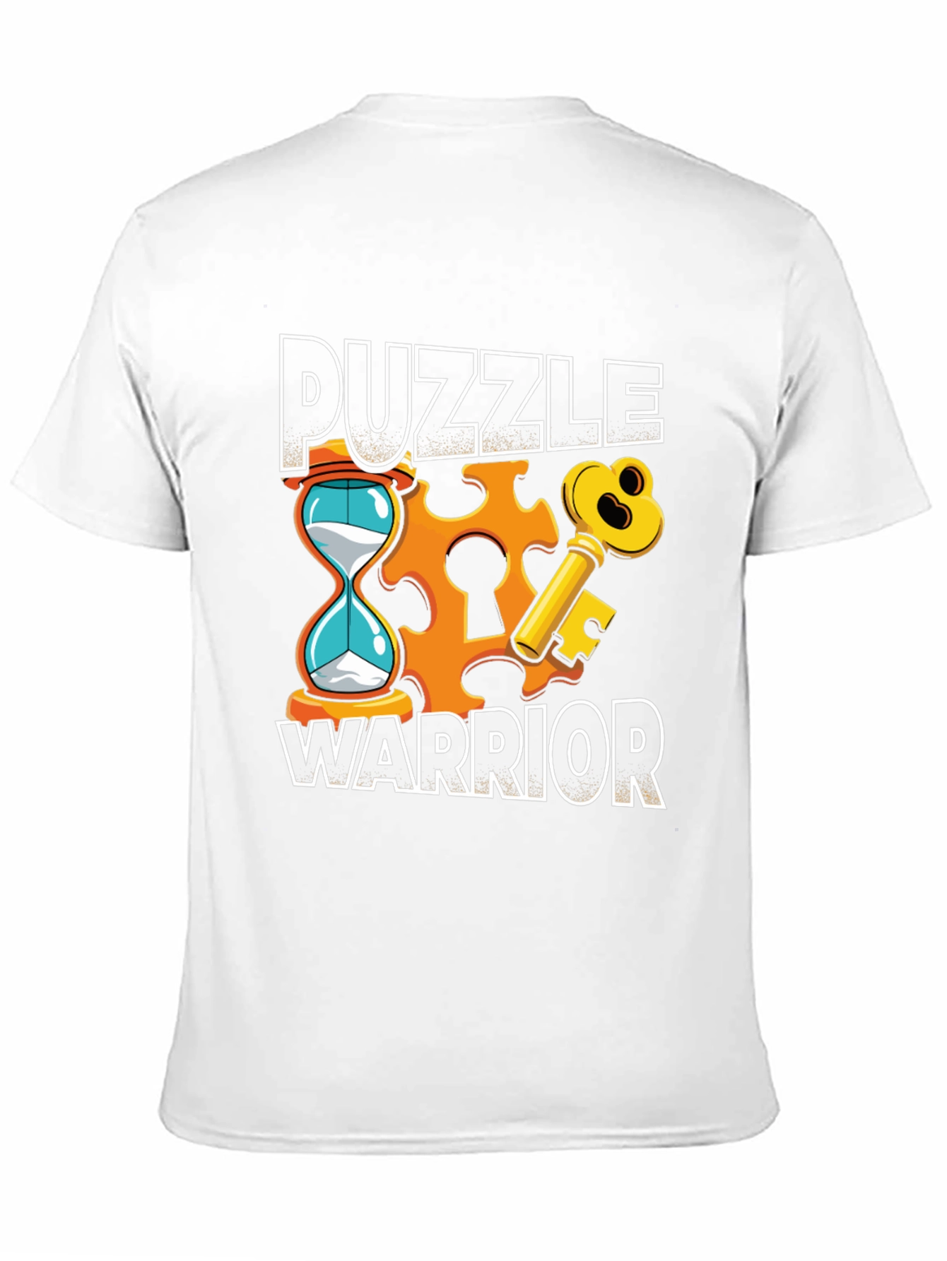 Puzzle Warrior Graphic T-Shirt - Brain Teaser Design