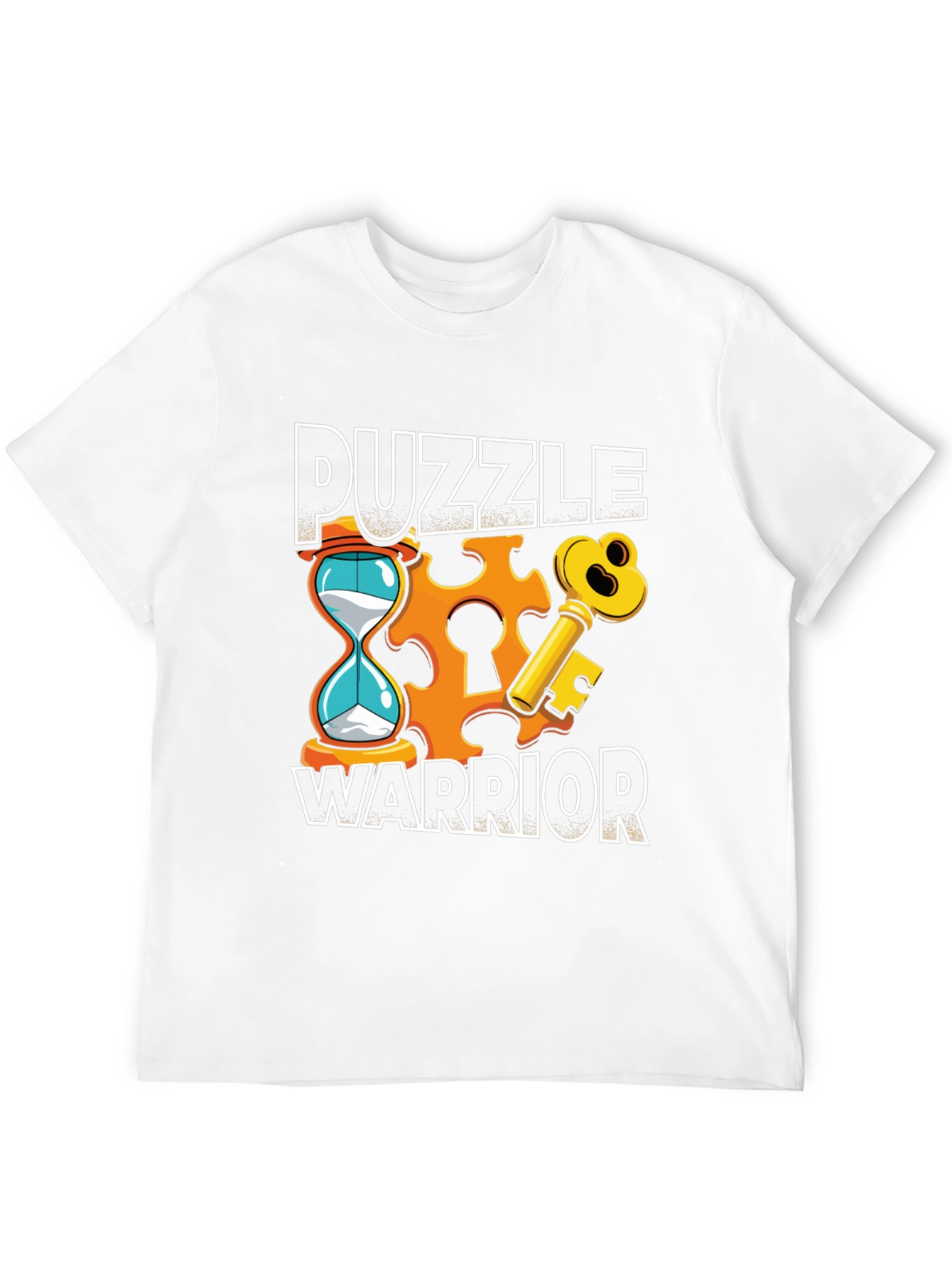 Puzzle Warrior Graphic T-Shirt - Brain Teaser Design