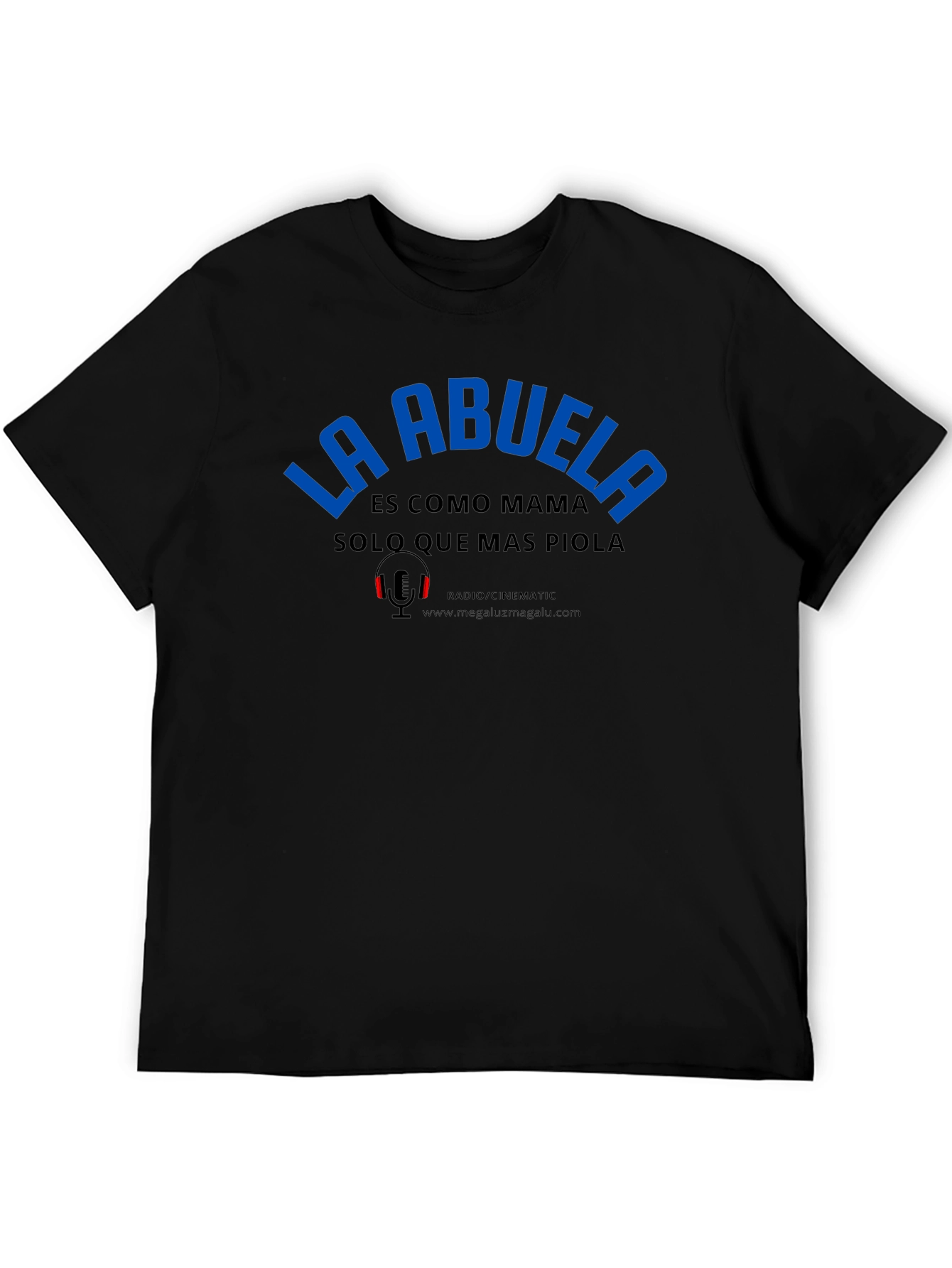 La Abuela Graphic T-Shirt - Black Crew Neck