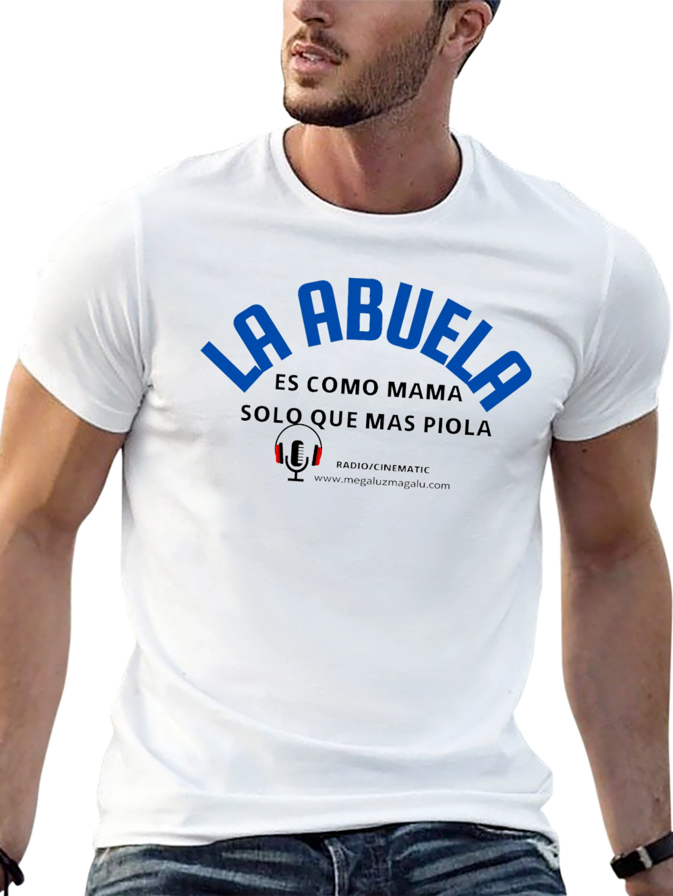 La Abuela Graphic T-Shirt - Black Crew Neck