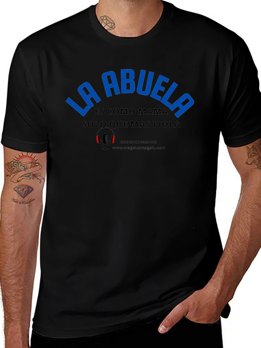 La Abuela Graphic T-Shirt - Black Crew Neck