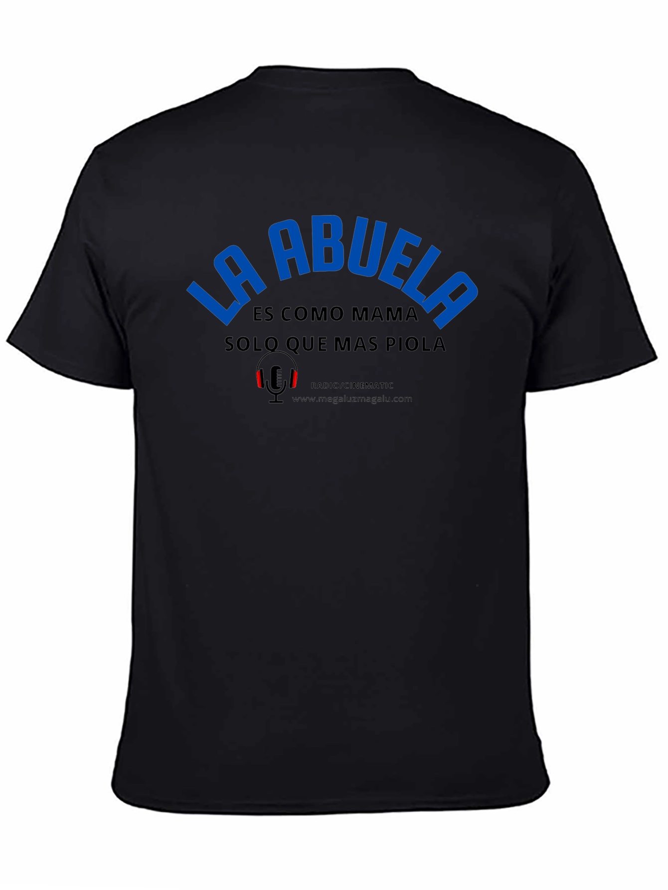 La Abuela Graphic T-Shirt - Black Crew Neck