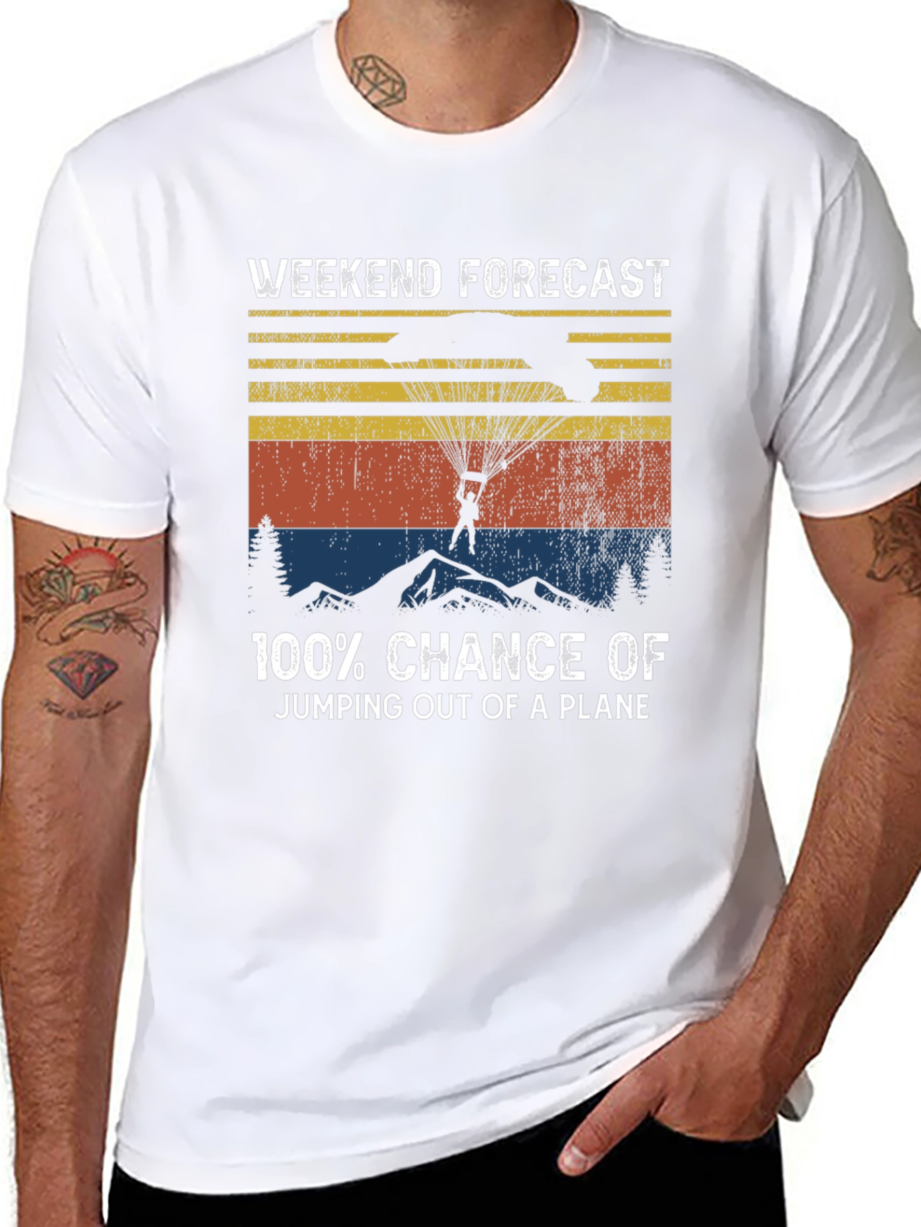 Weekend Forecast Skydiving T-Shirt