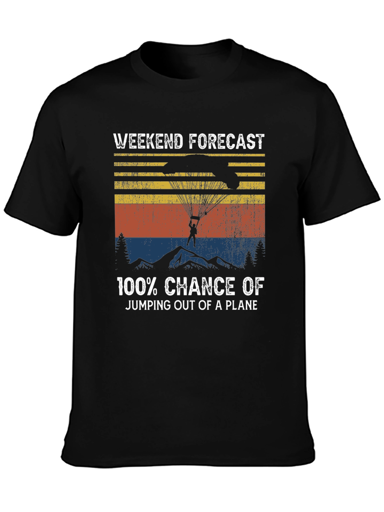 Weekend Forecast Skydiving T-Shirt