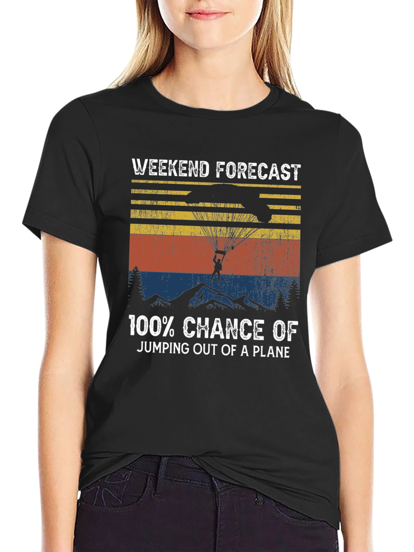 Weekend Forecast Skydiving T-Shirt