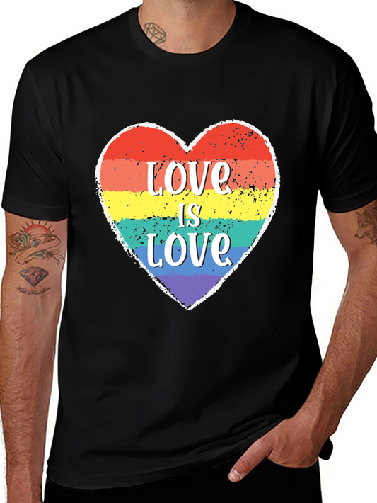 Love Is Love LGBTQ+ Heart Graphic Tee
