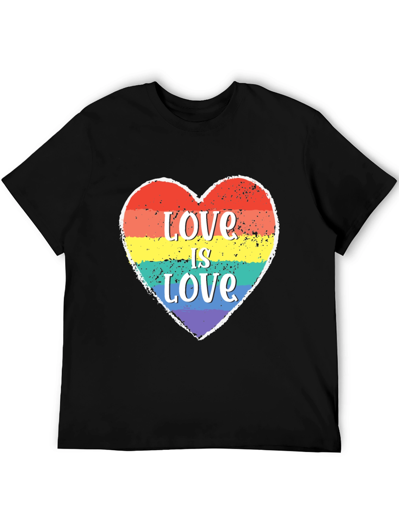 Love Is Love LGBTQ+ Heart Graphic Tee